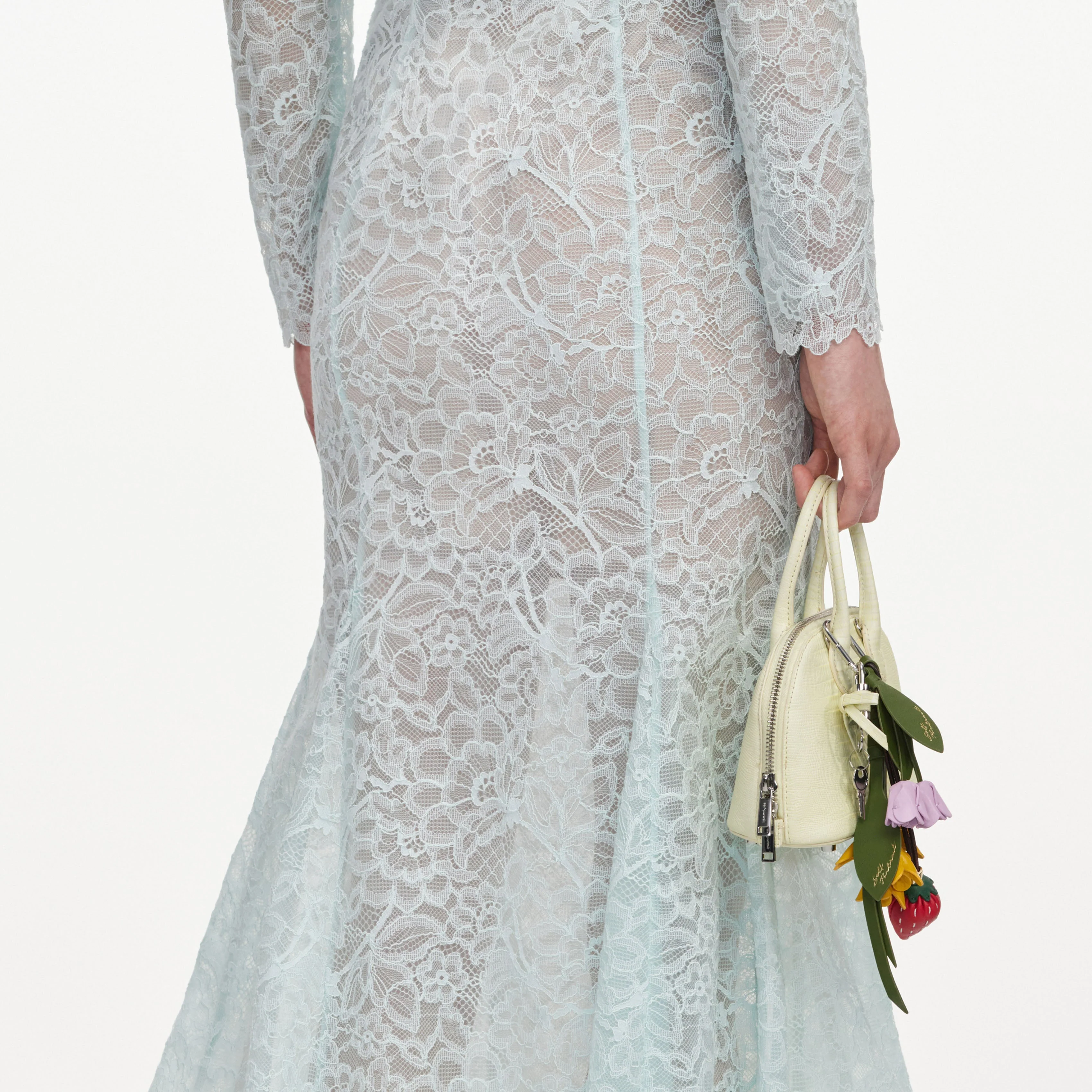 Mint Lace Midi Skirt - Image 5