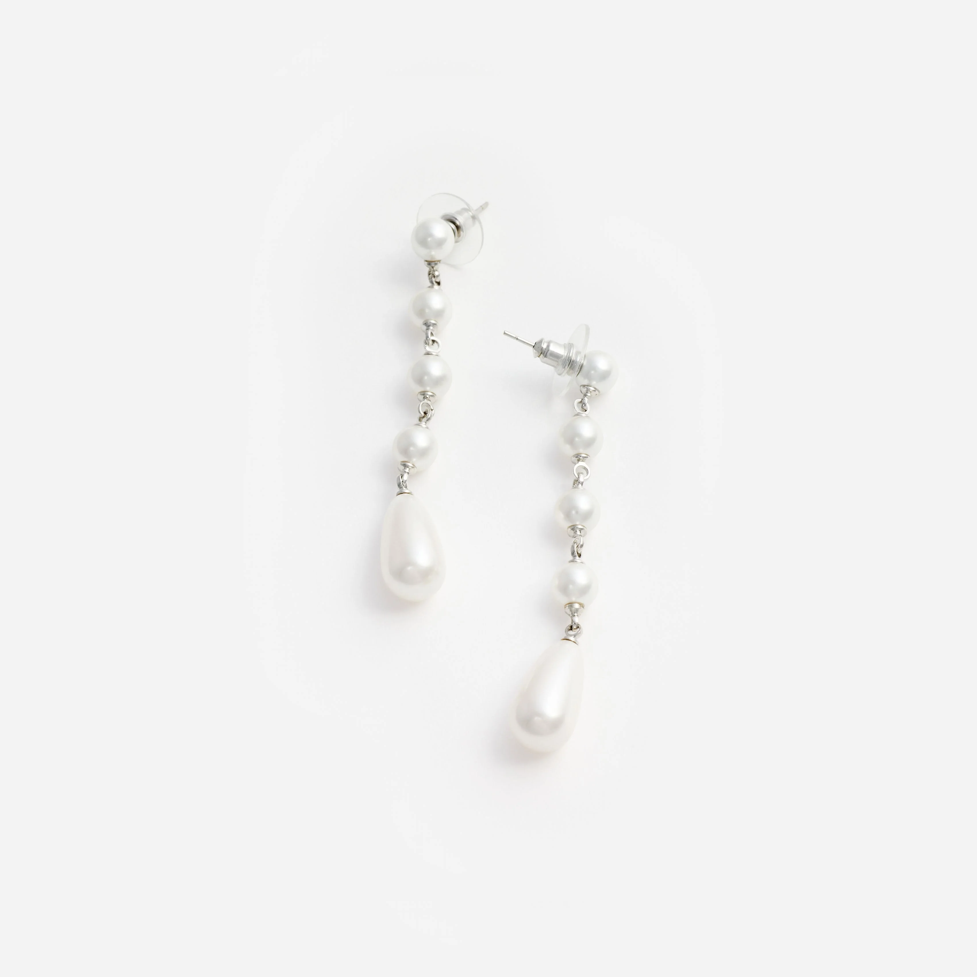 Pearl Droplet Earrings - Image 3