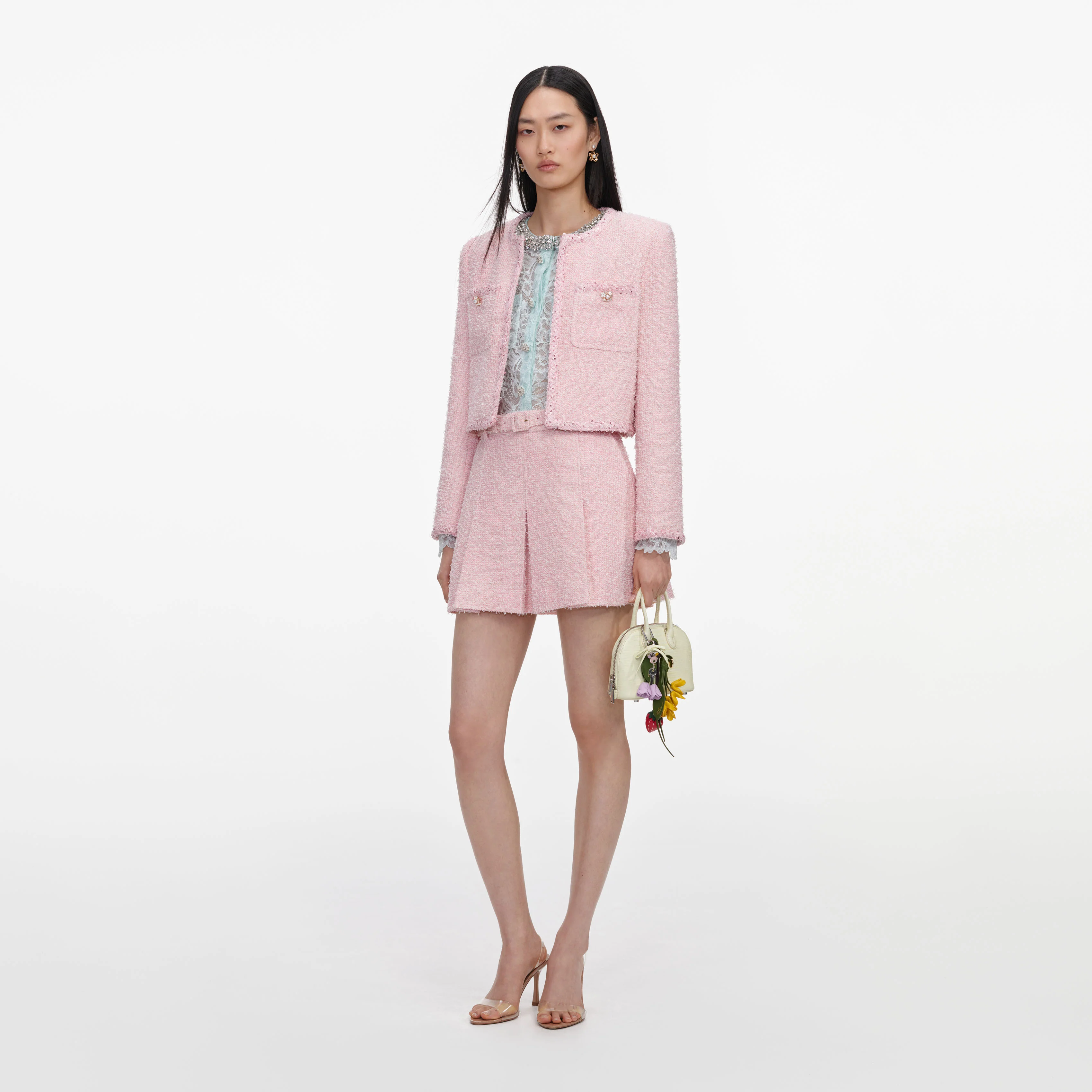 Pink Boucle Jacket - Image 2