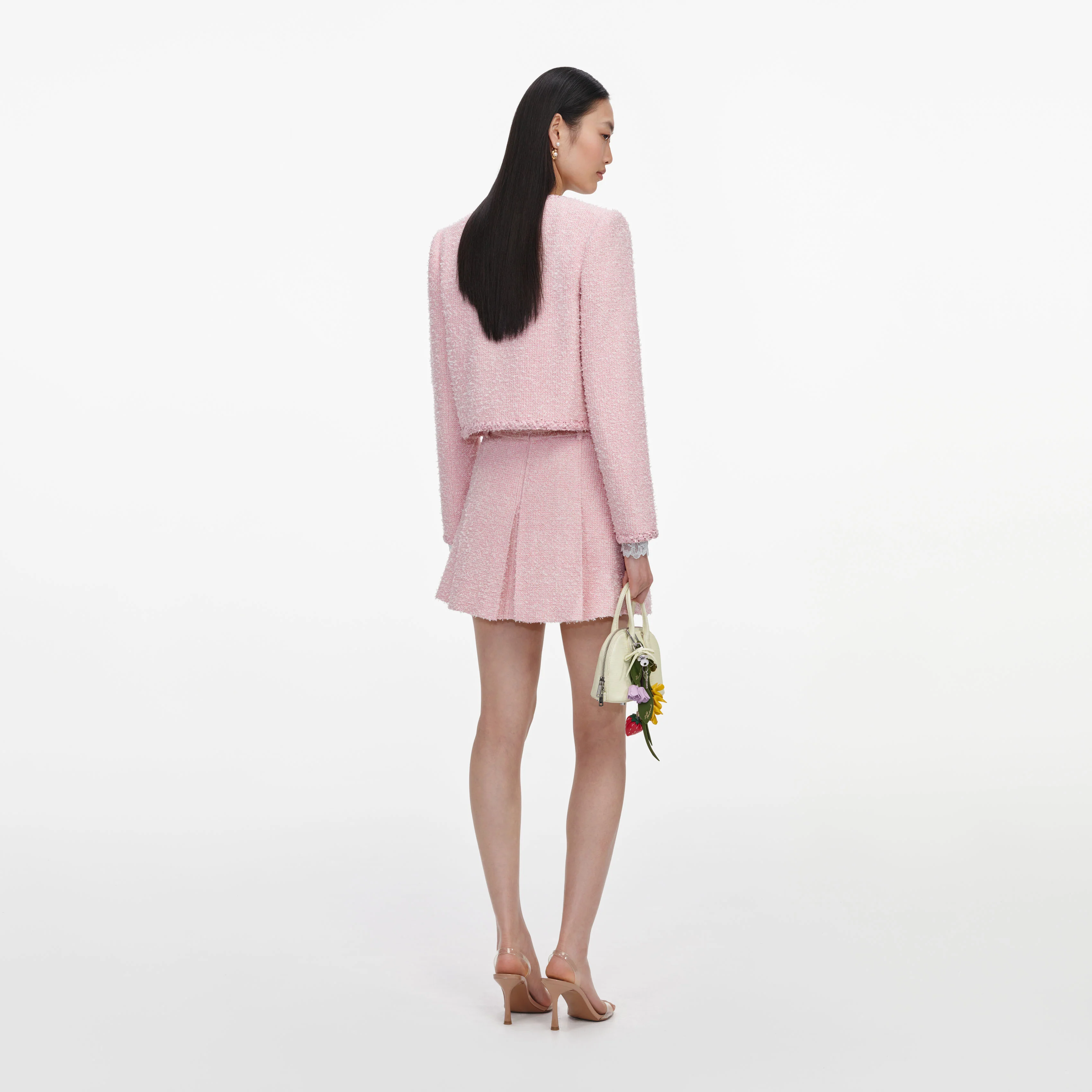 Pink Boucle Jacket - Image 3