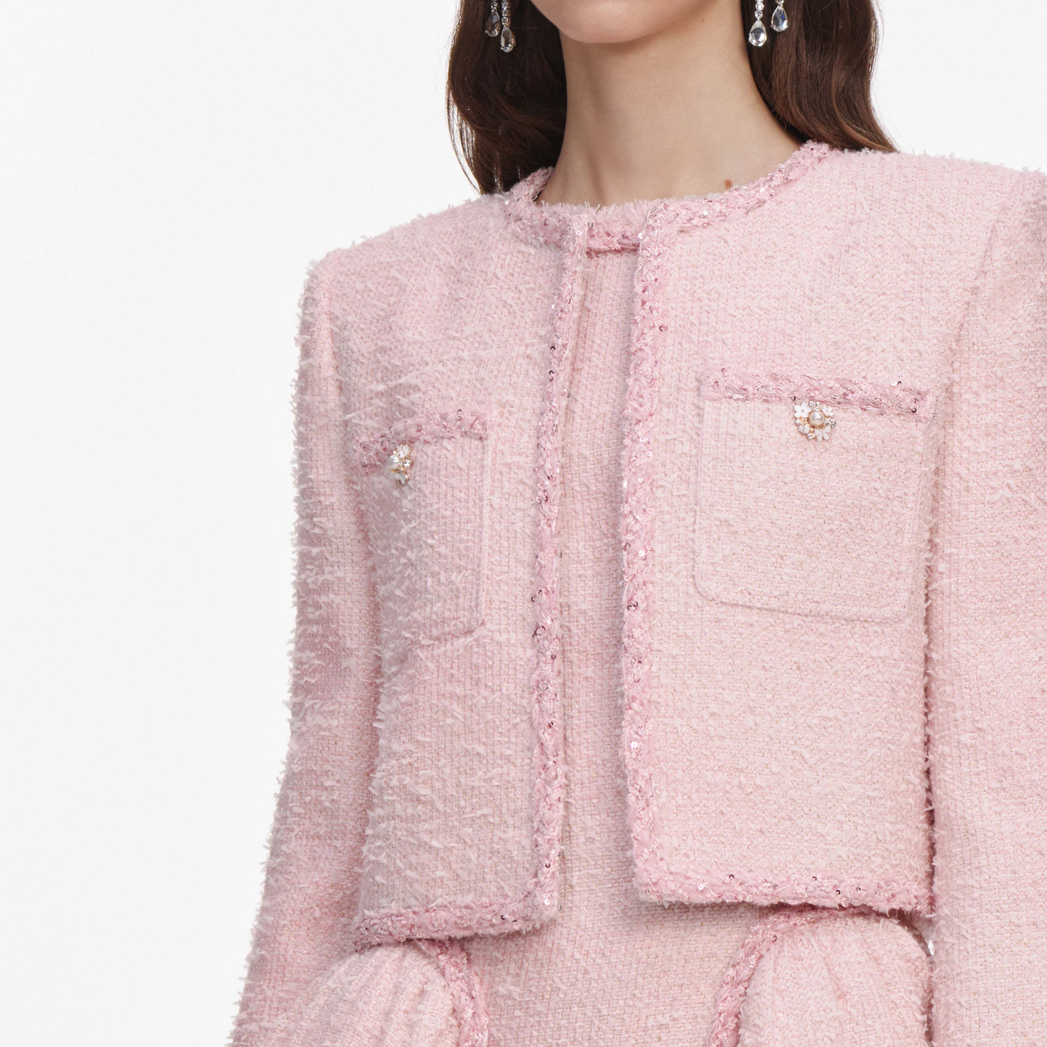 Pink Boucle Jacket - Image 5