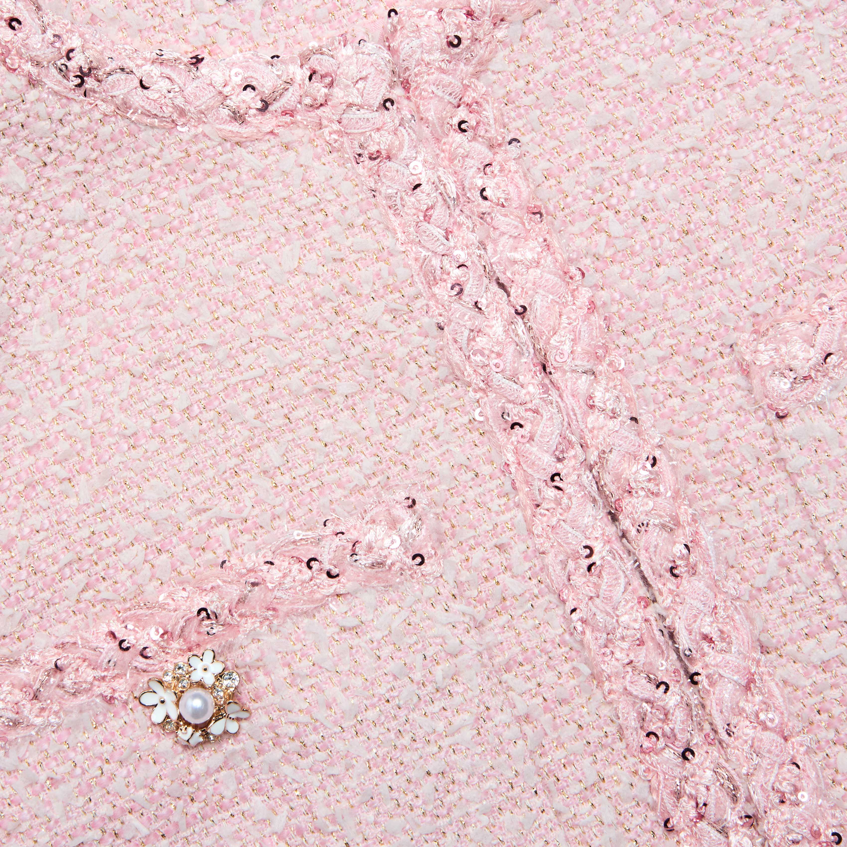 Pink Boucle Jacket - Image 6