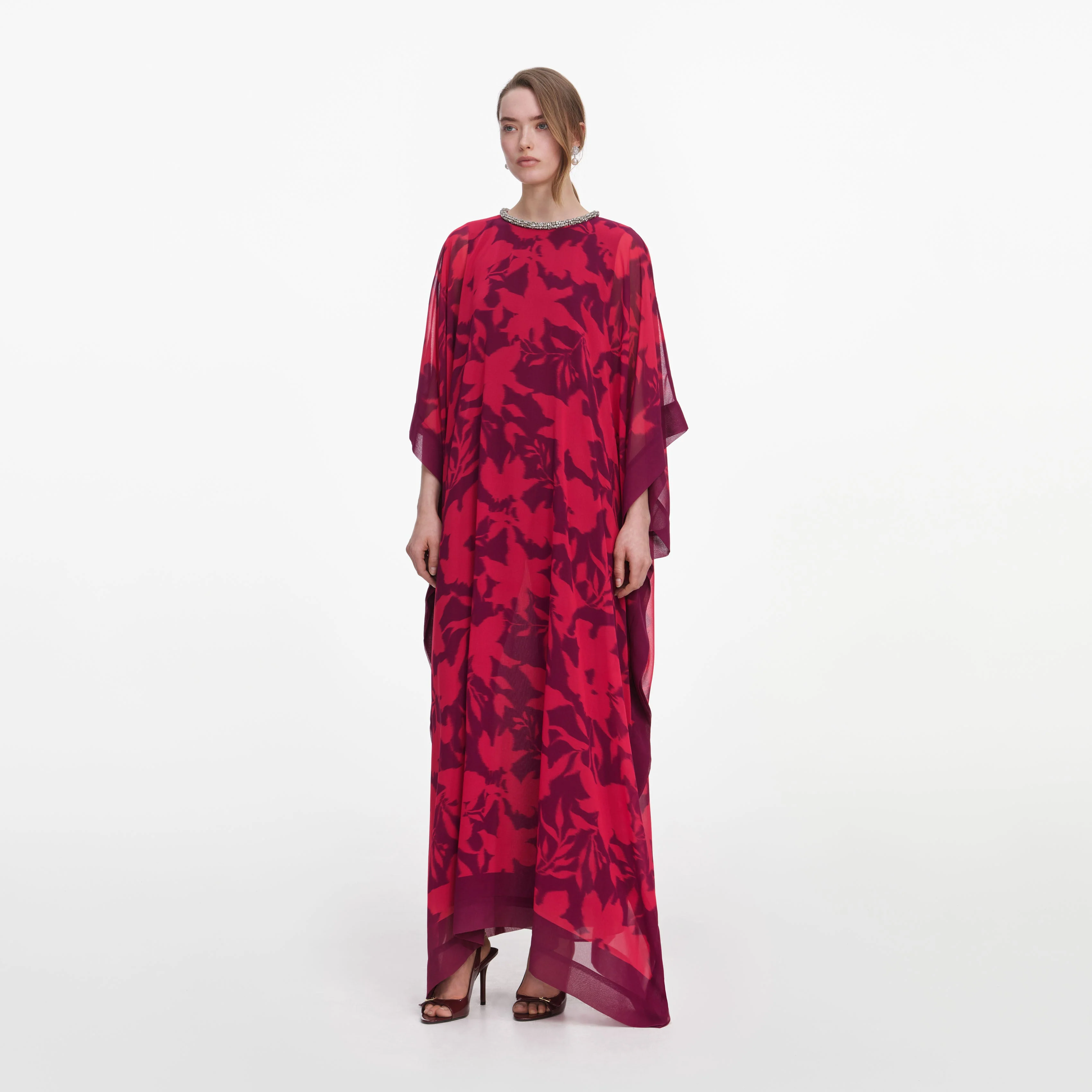 Pink Floral Kaftan - Image 2