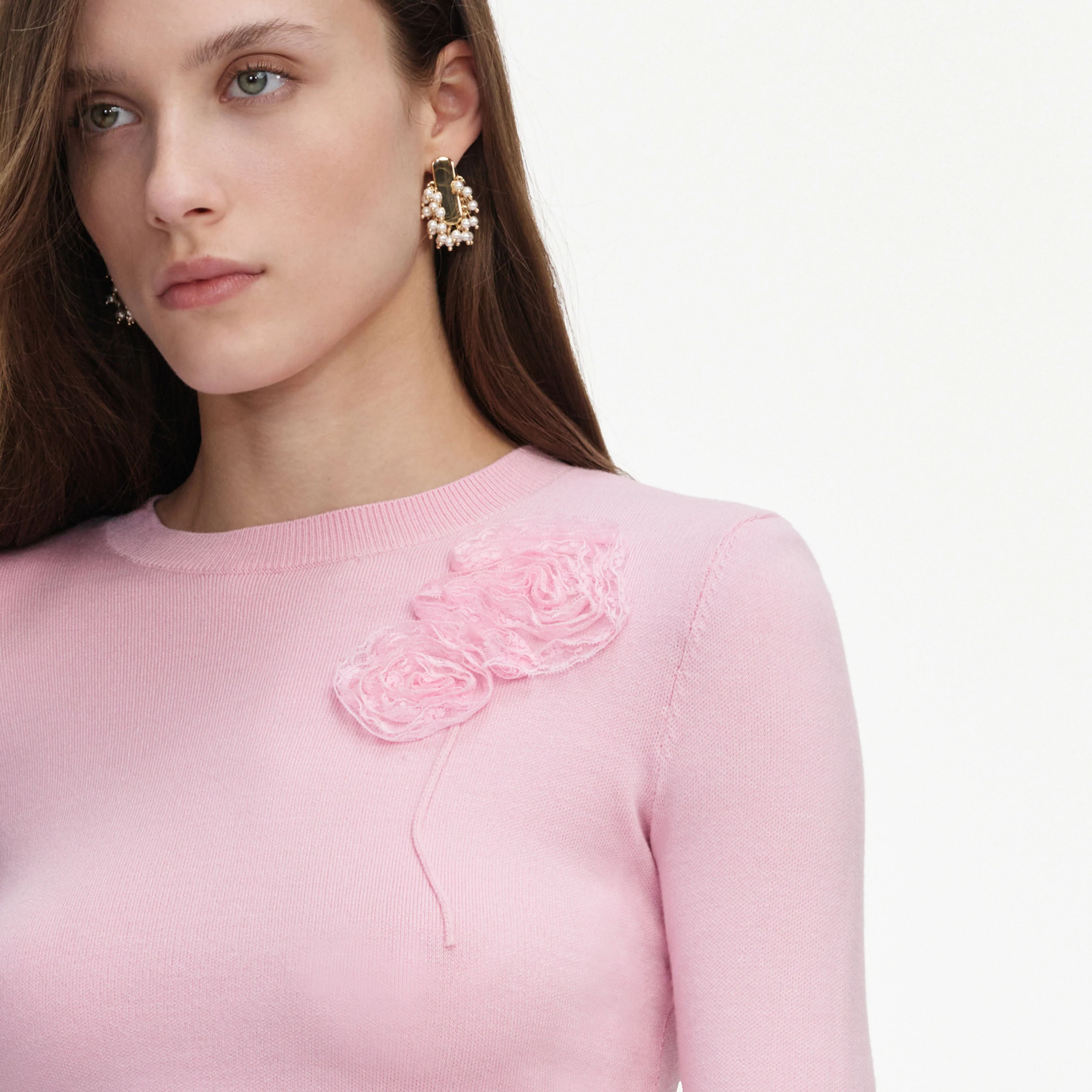 Pink Flower Knit Jumper - Image 5