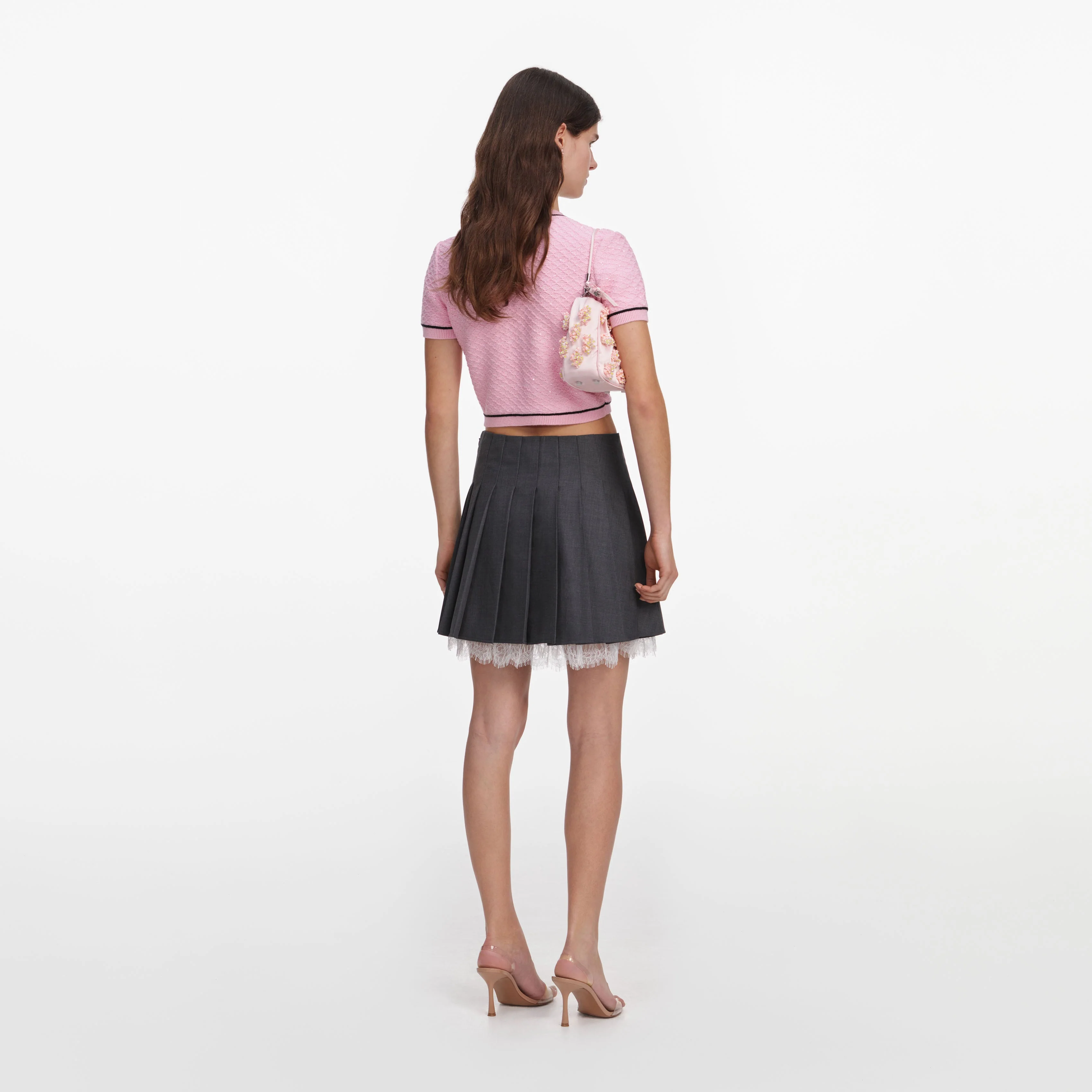Pink Flower Knit Top - Image 3