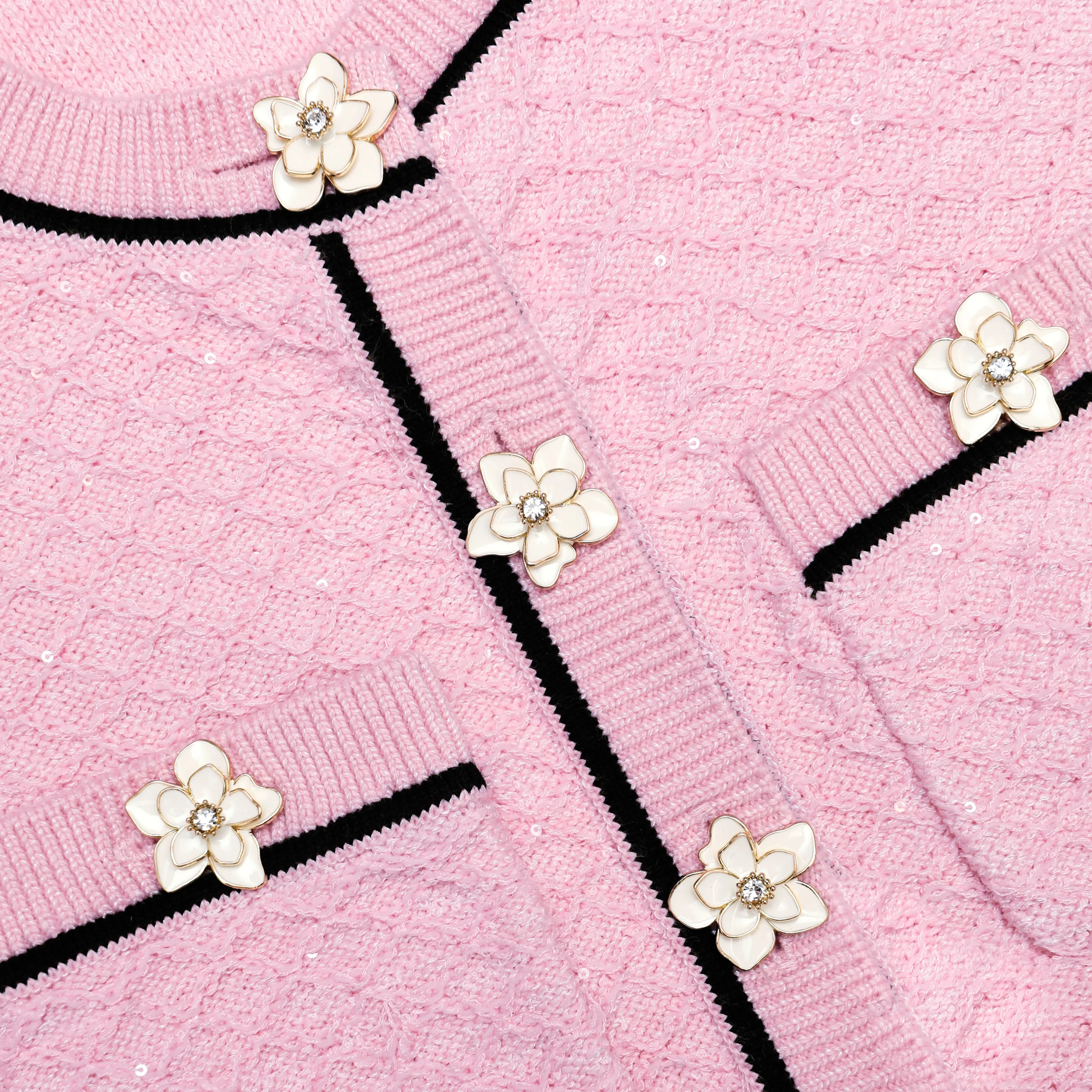 Pink Flower Knit Top - Image 6