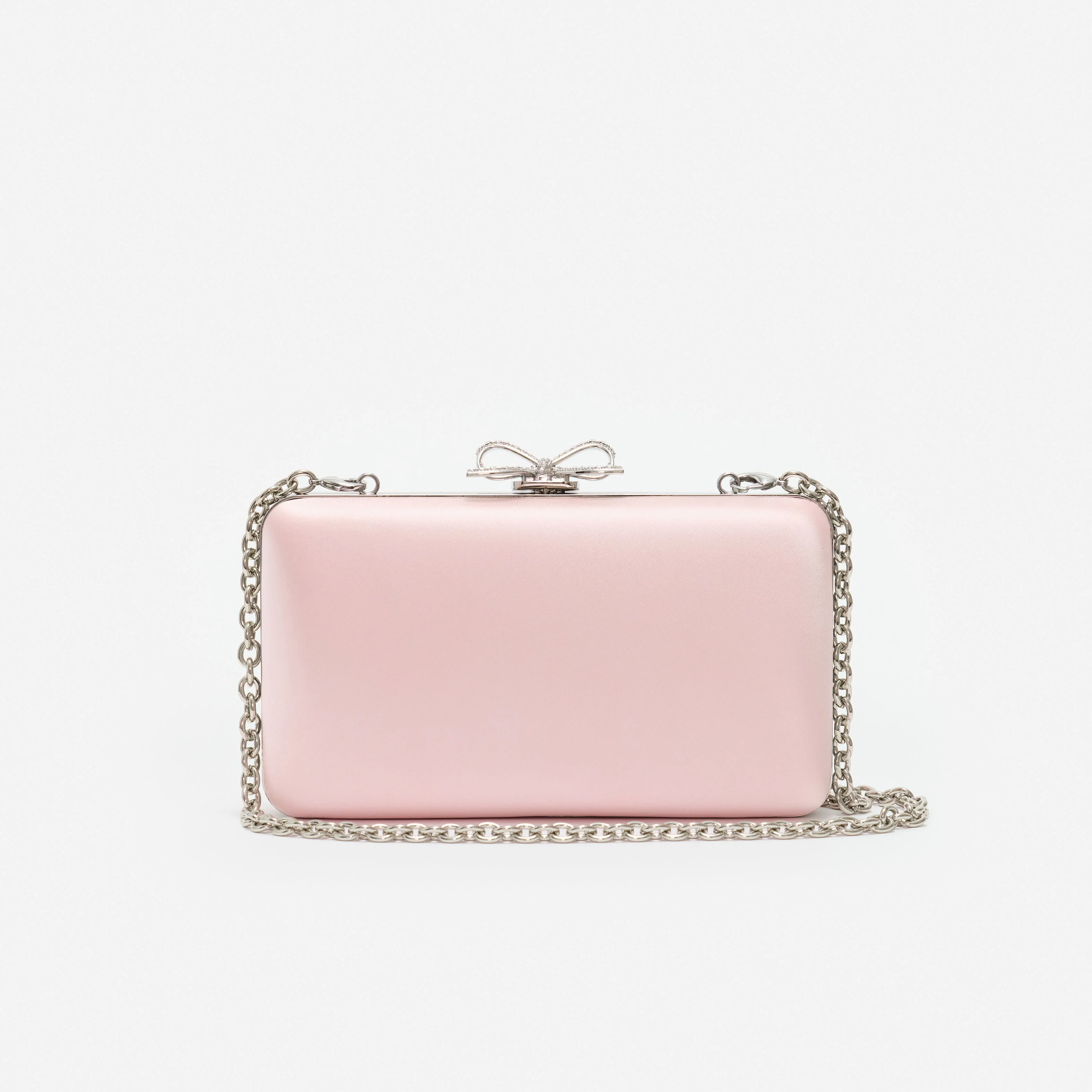 Pink Satin Clutch Bag - Image 4