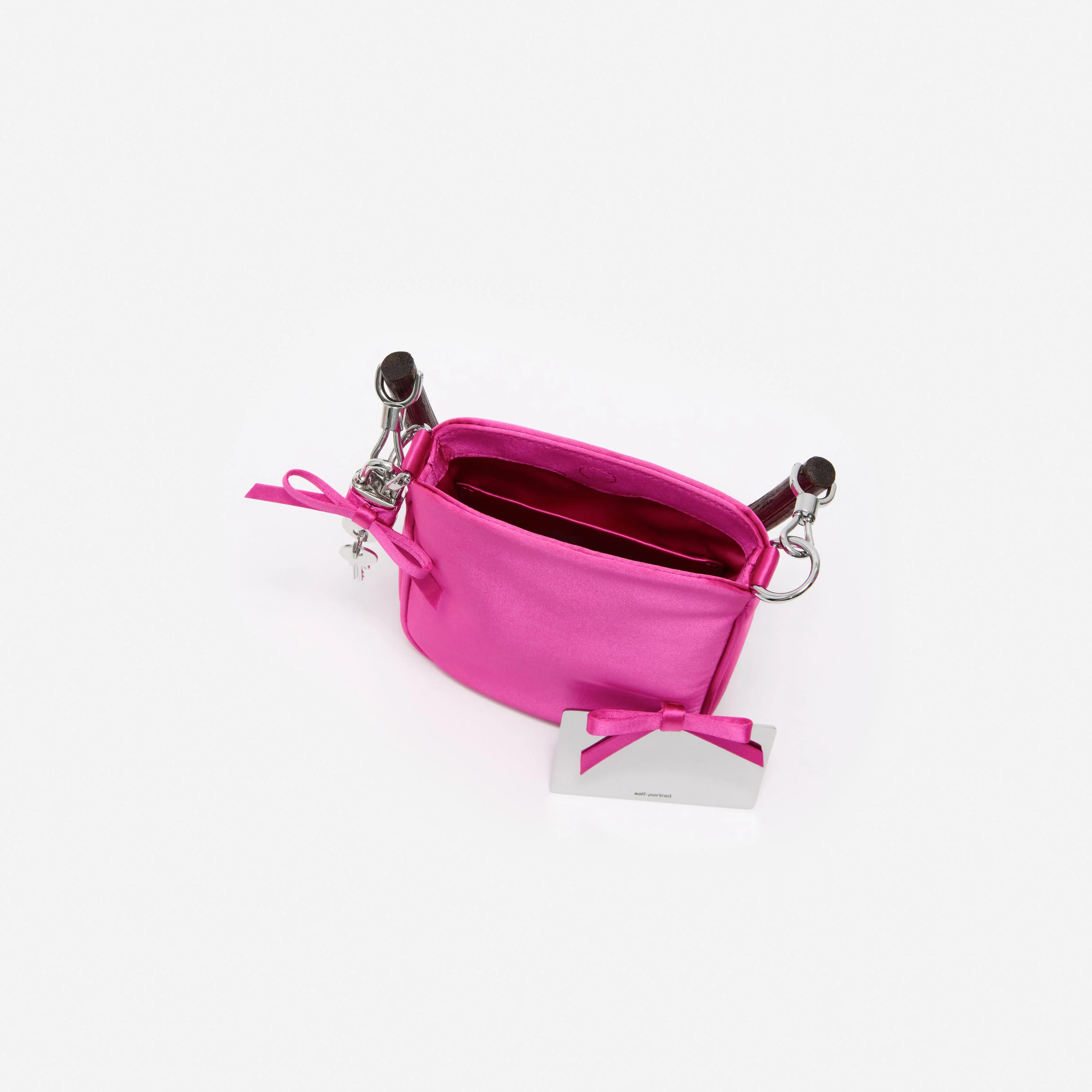 Pink Satin Mini Tote Bag - Image 5