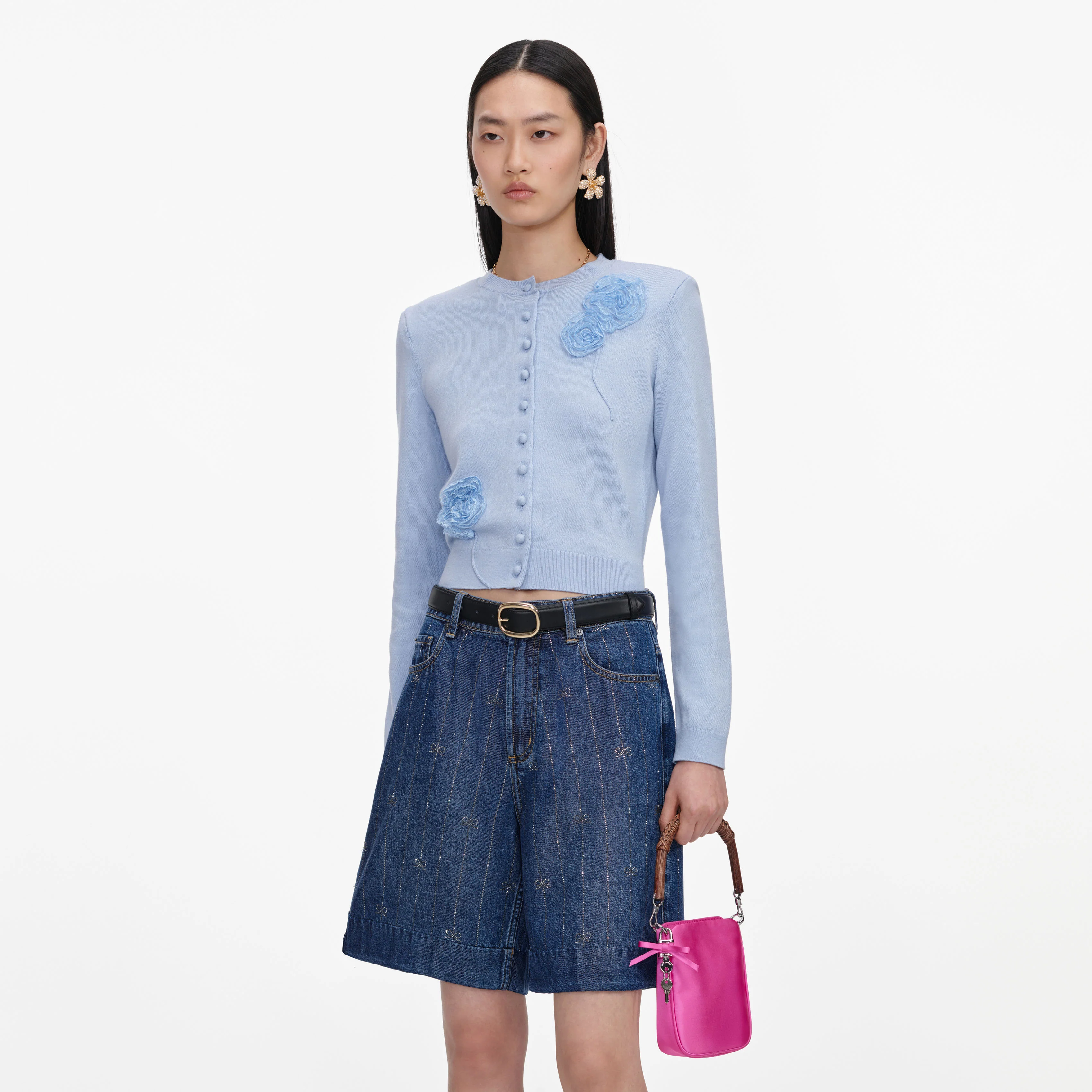 Pink Satin Mini Tote Bag - Image 6