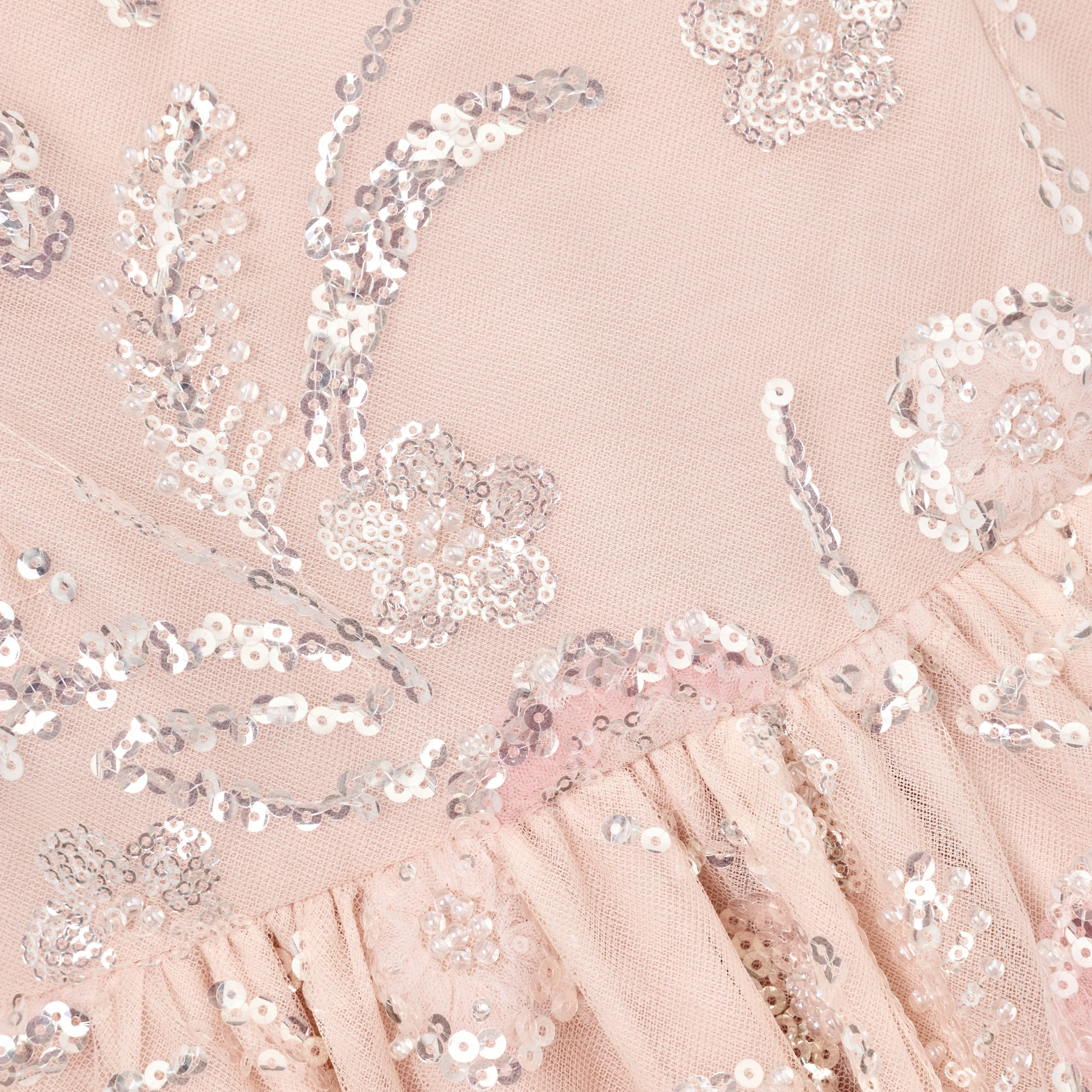 Pink Sequin Embellished Dress - Image 4