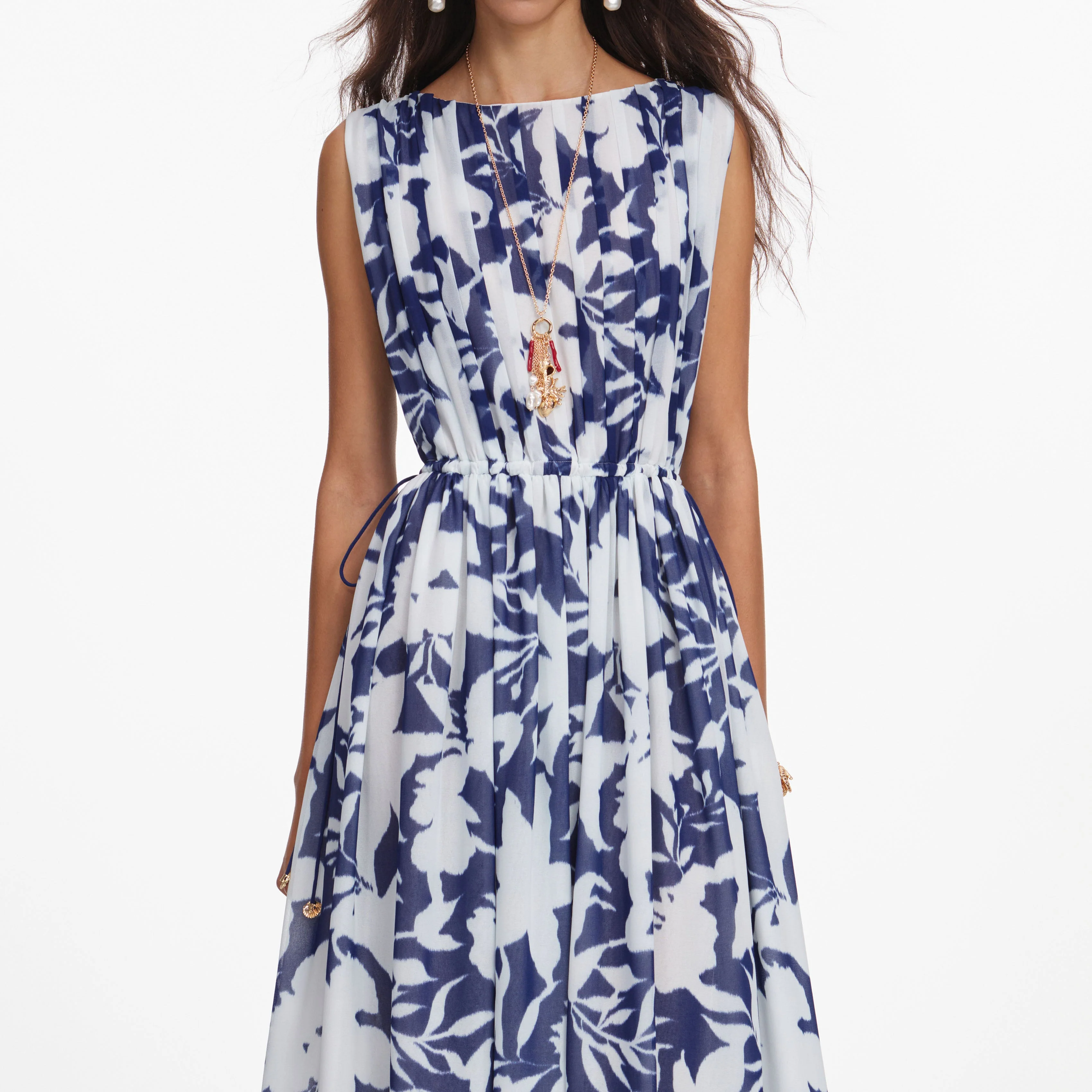 Printed Georgette Maxi Dress - Image 4