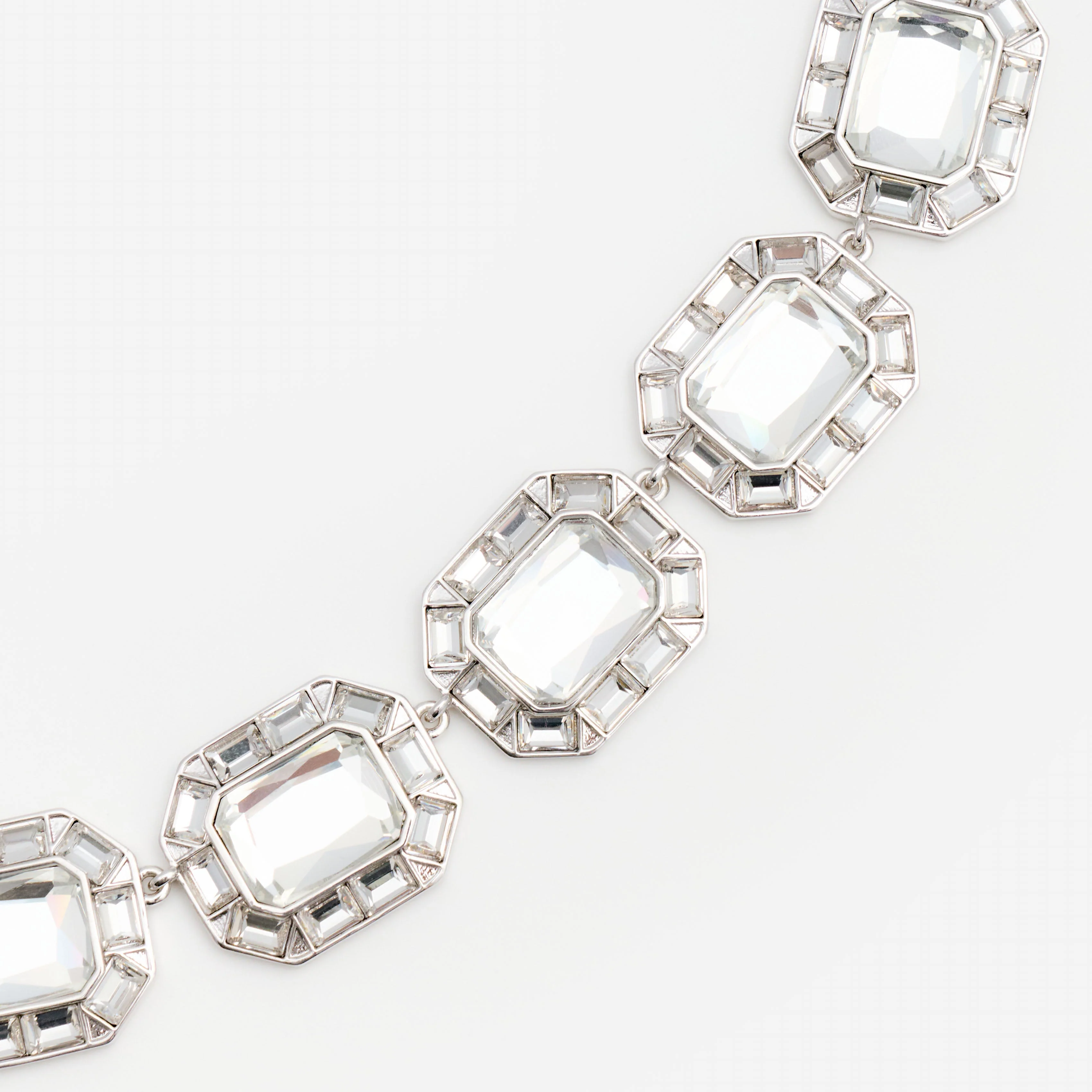 Silver Crystal Necklace - Image 3