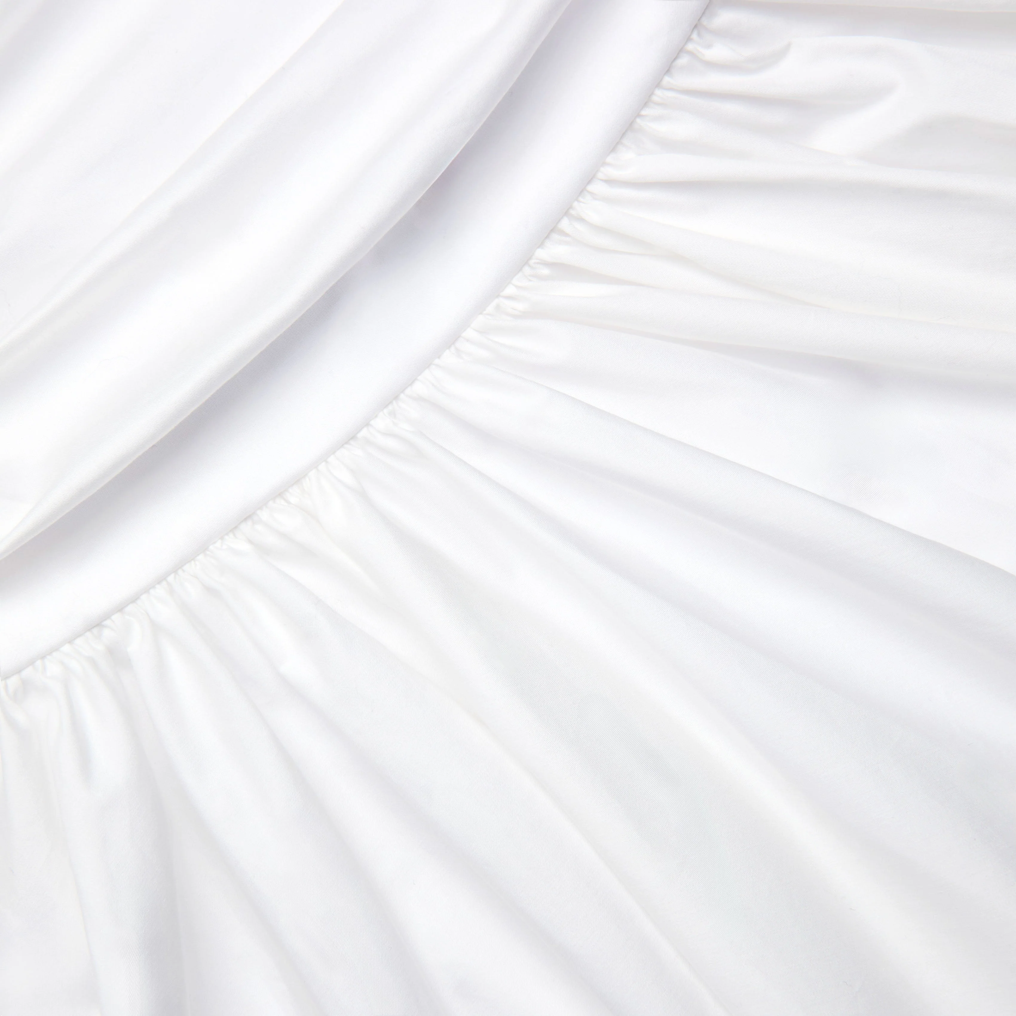 White Cotton Asymmetric Midi Skirt - Image 6