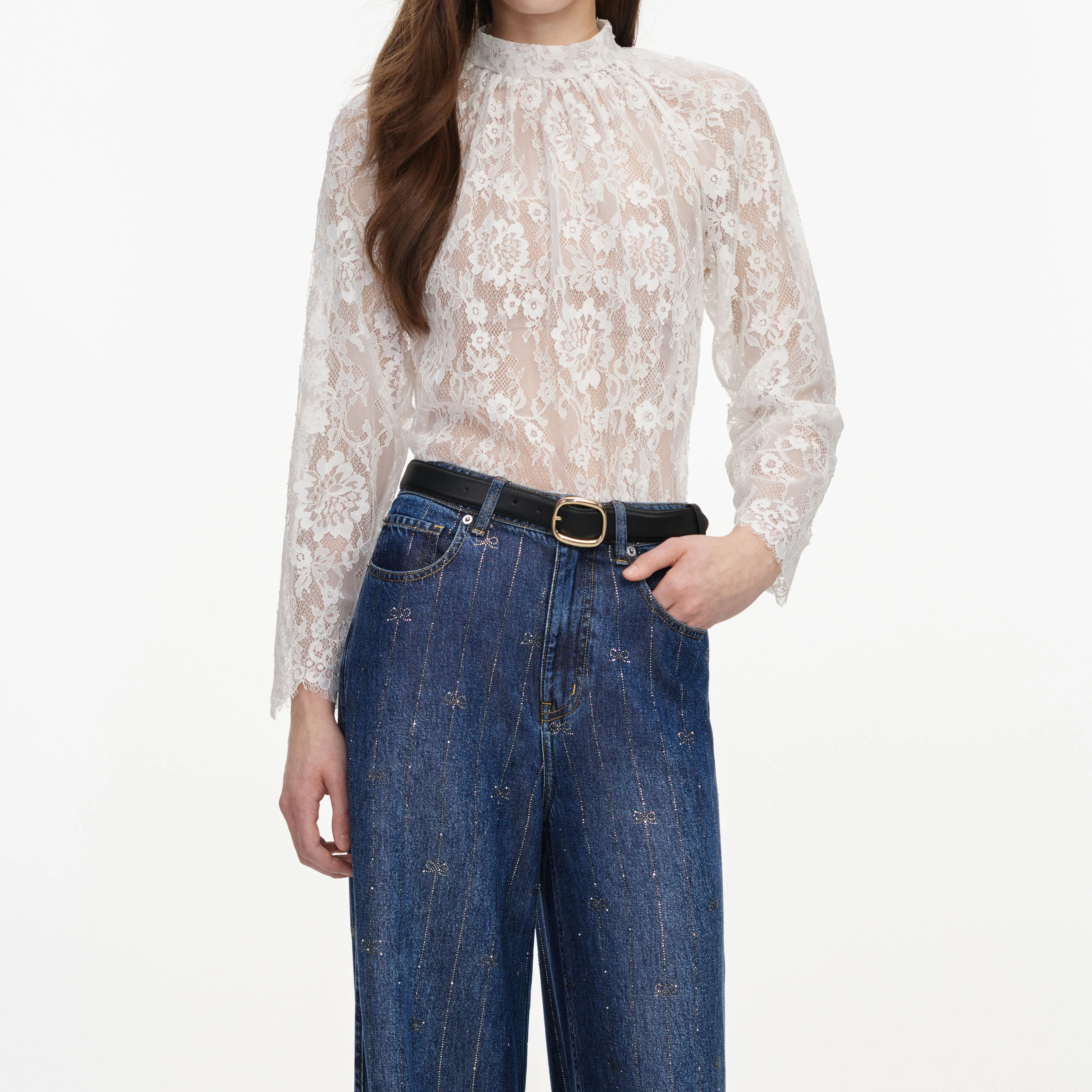 White Lace Blouse - Image 4