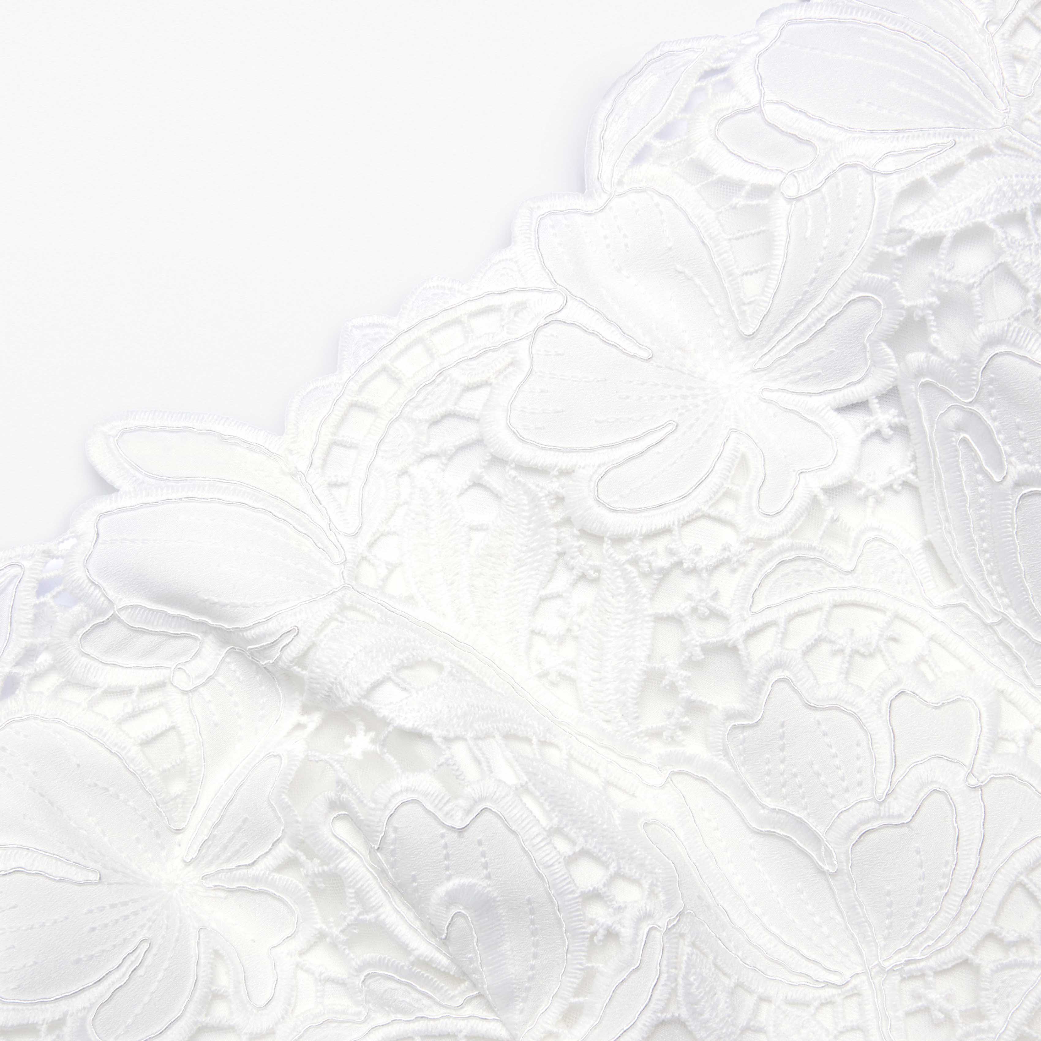 White Lace Peplum Top - Image 6