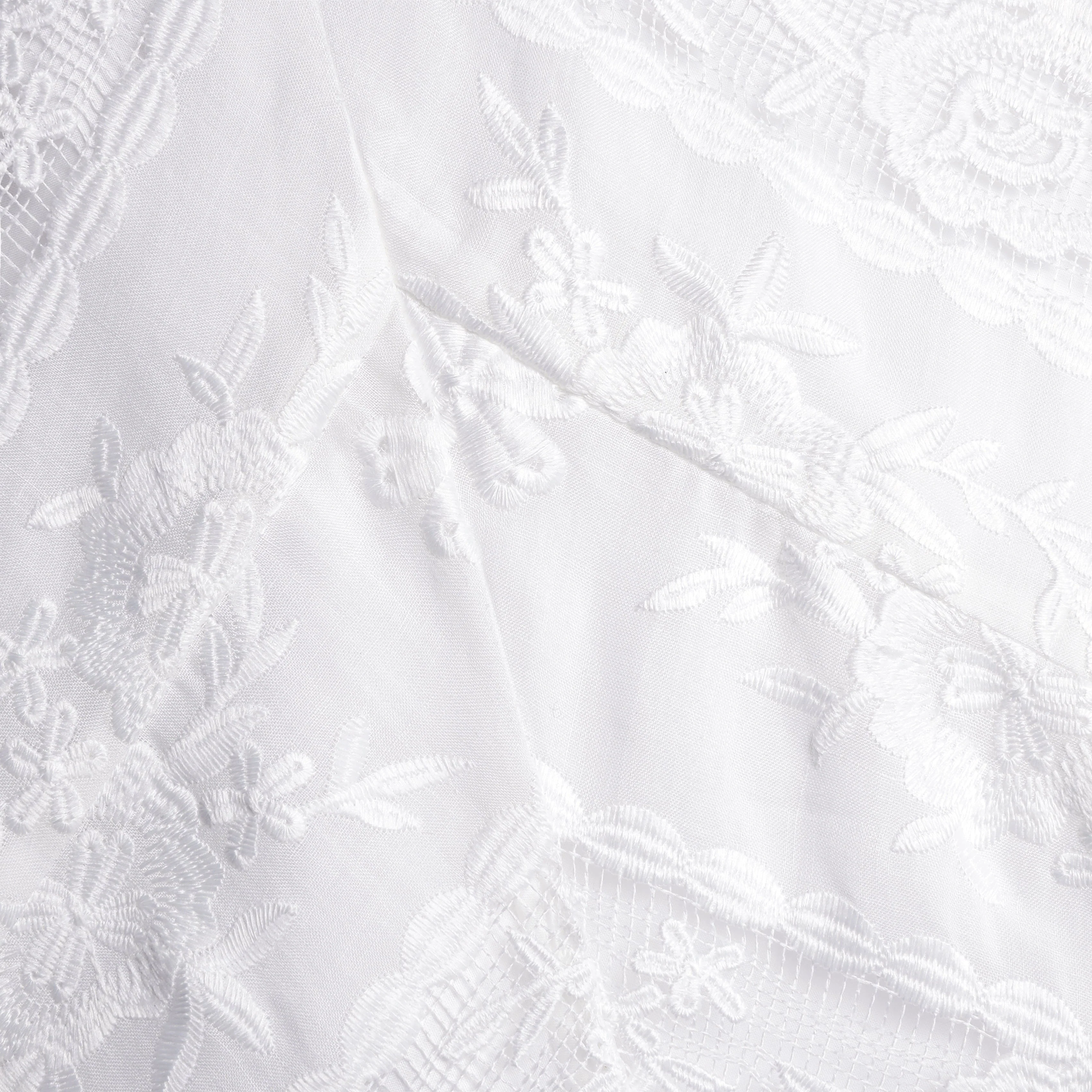White Ramie Sleeveless Midi Dress - Image 6