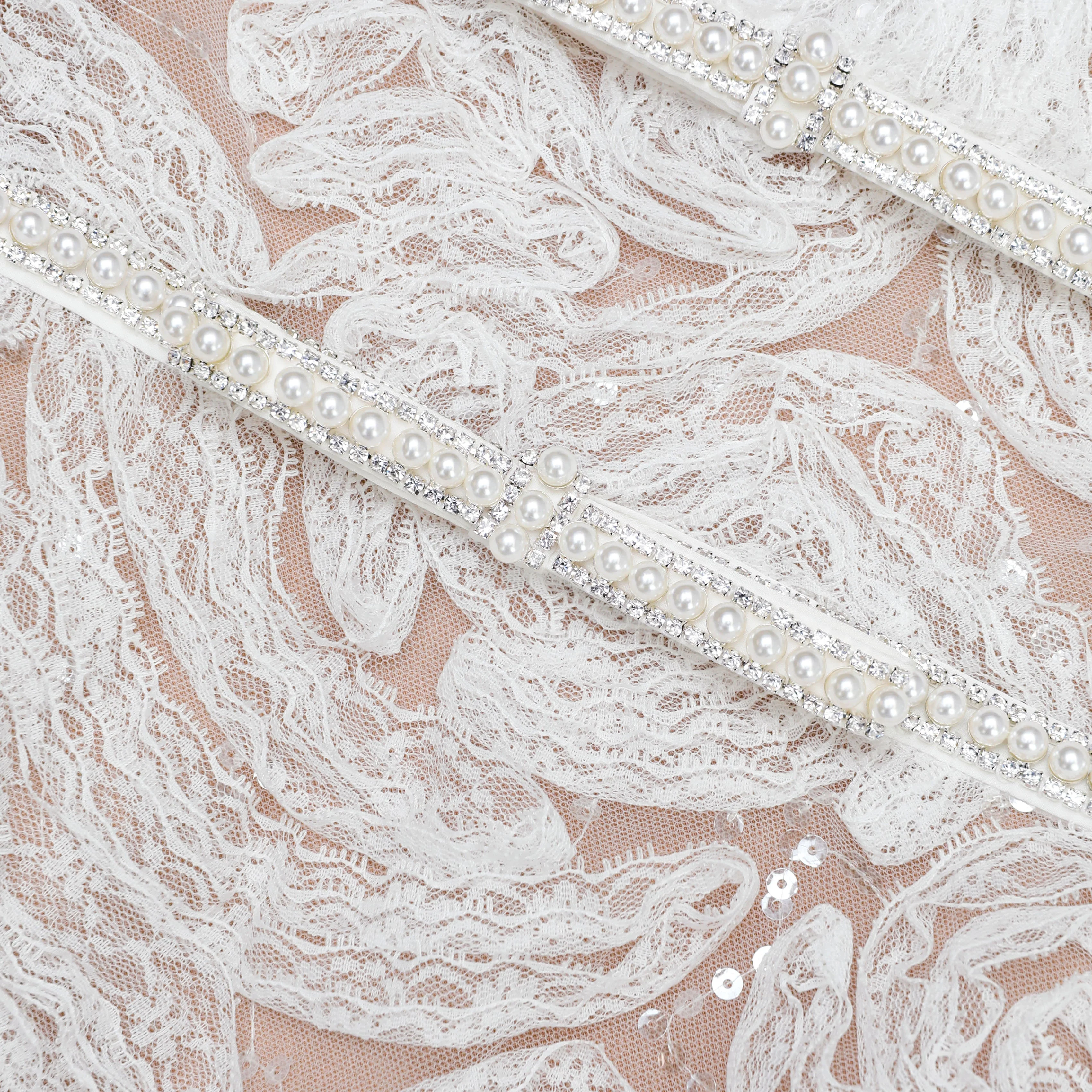 White Tulle Lace Mini Dress - Image 6