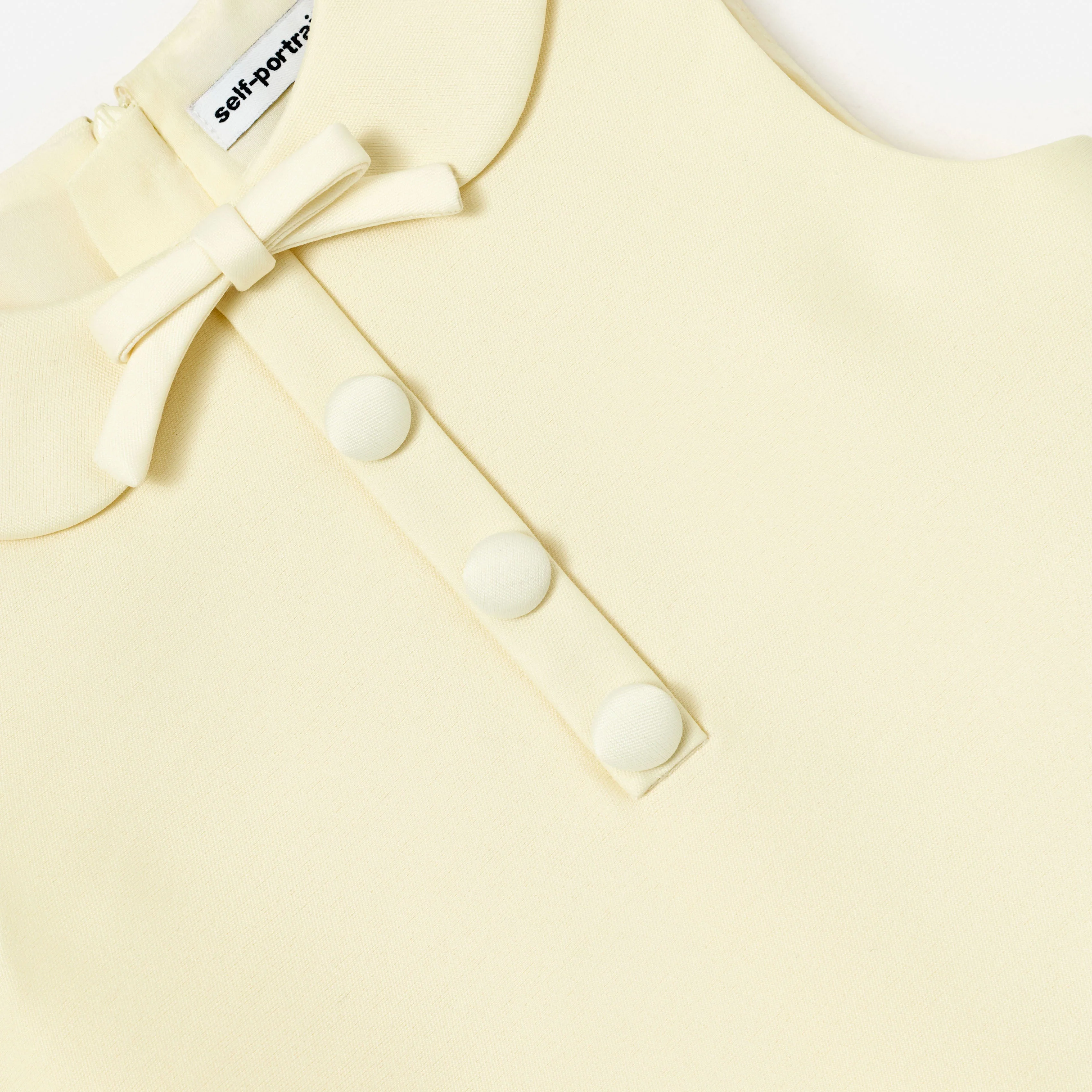 Yellow Taffeta Shift Dress - Image 3