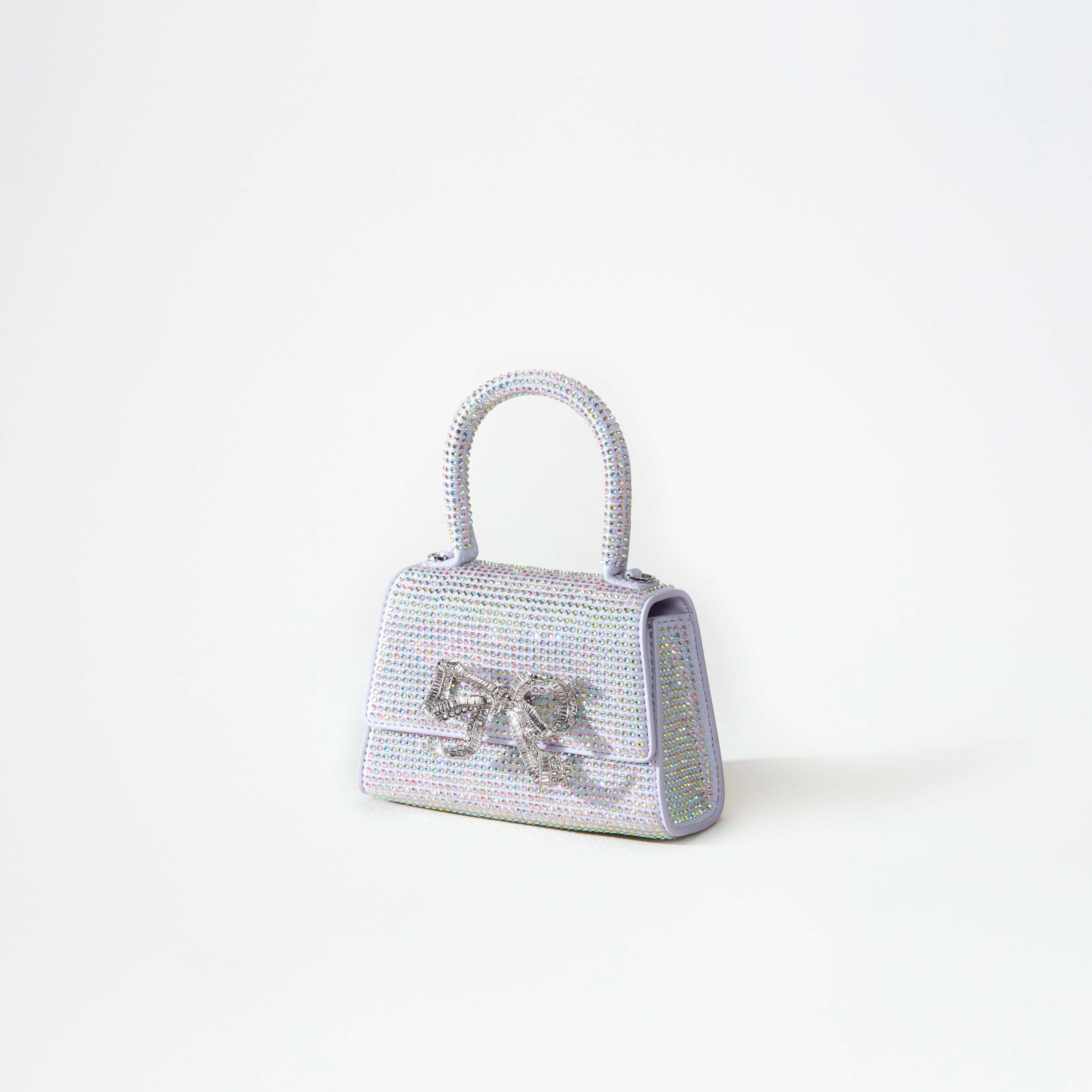 Purple Rhinestone Bow Micro Bag - Image 2