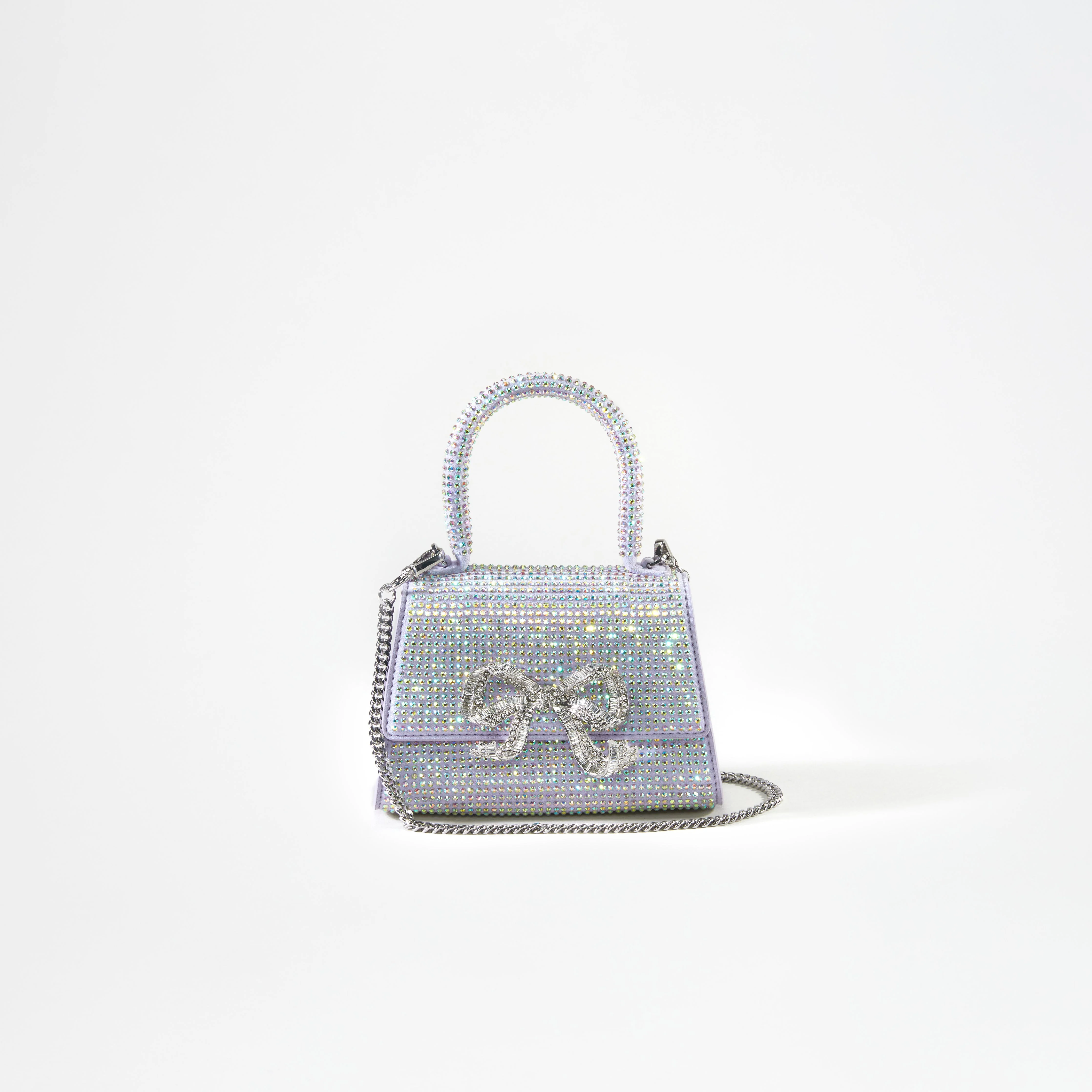 Purple Rhinestone Bow Micro Bag - Image 4