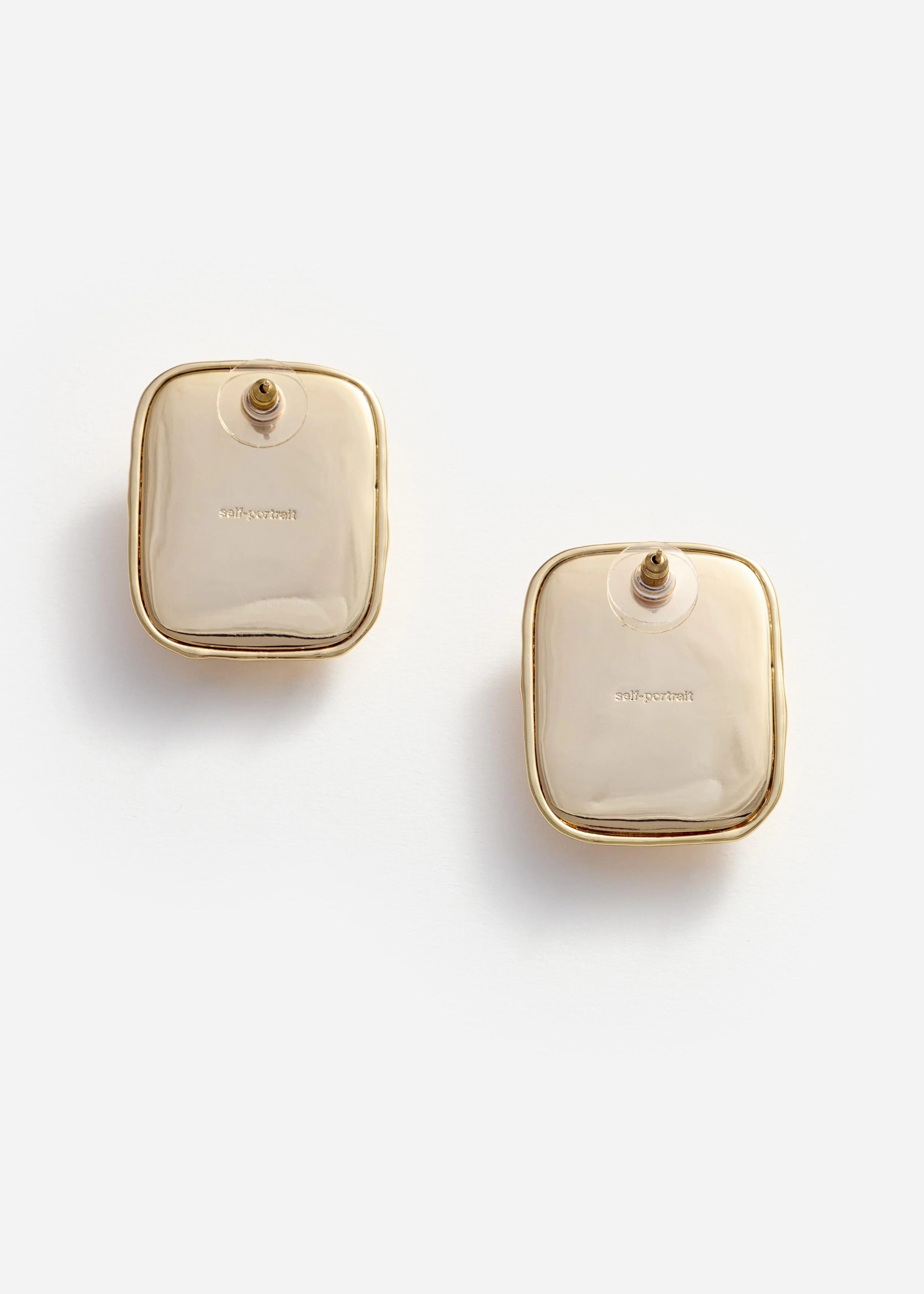 Mottled Gold Black Earrings - Image 3