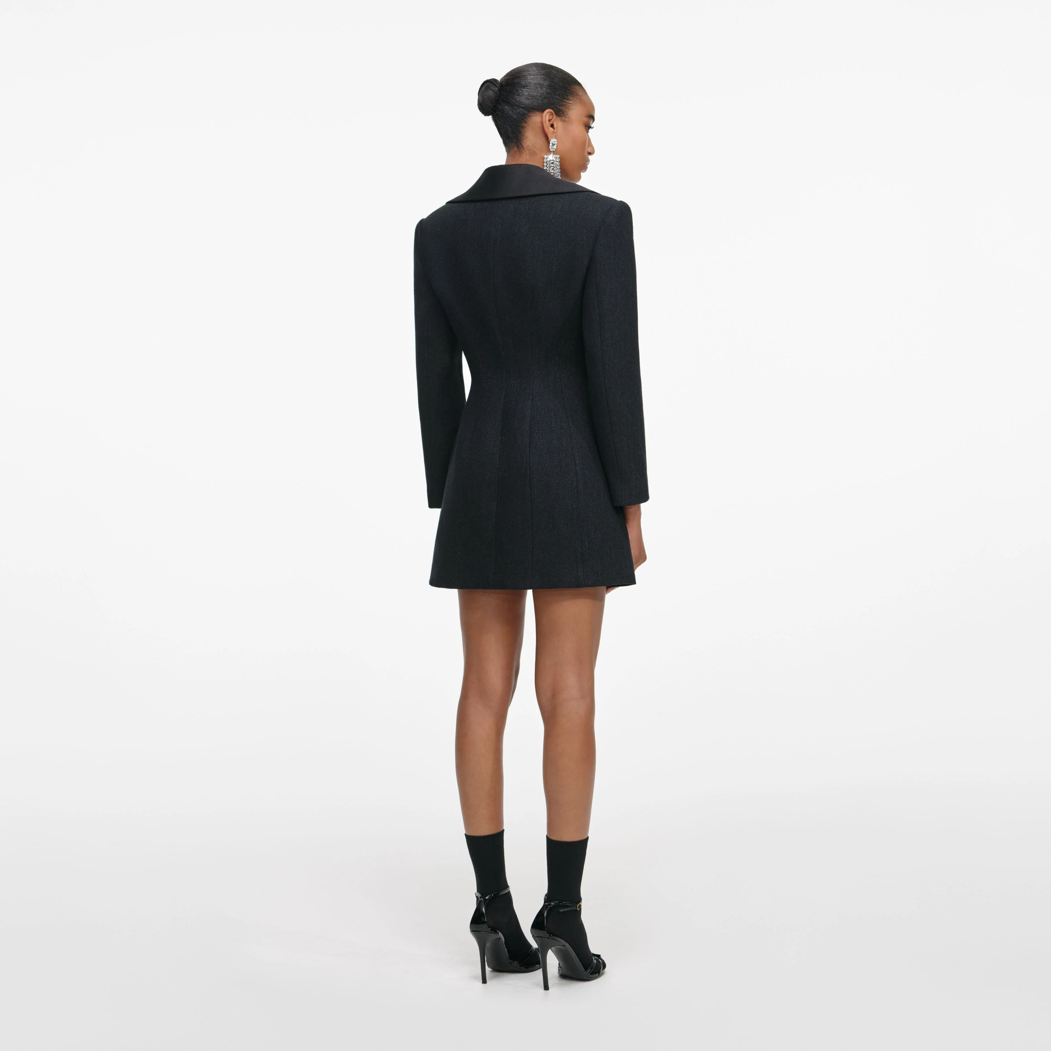 Black Blazer Mini Dress - Image 3