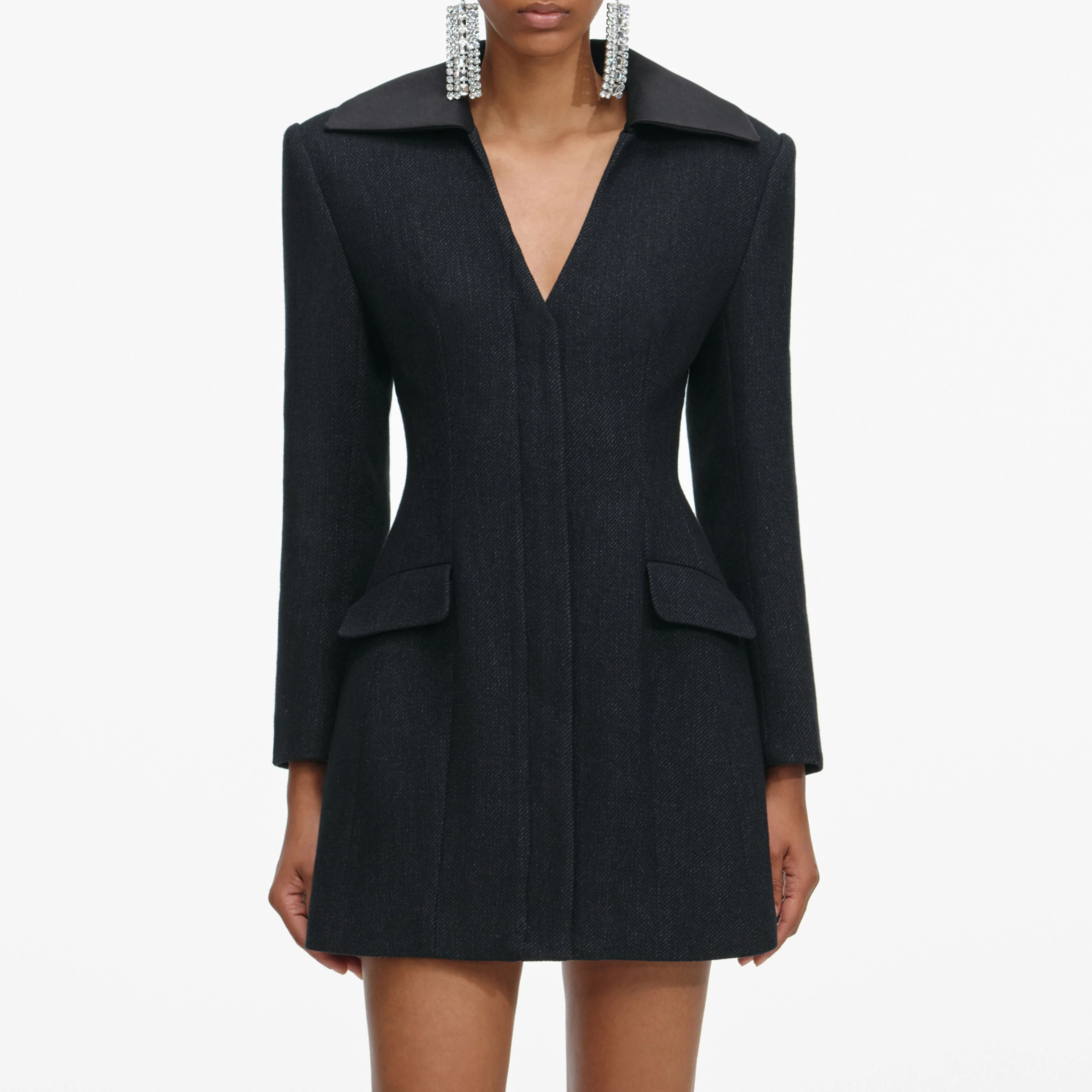Black Blazer Mini Dress - Image 4