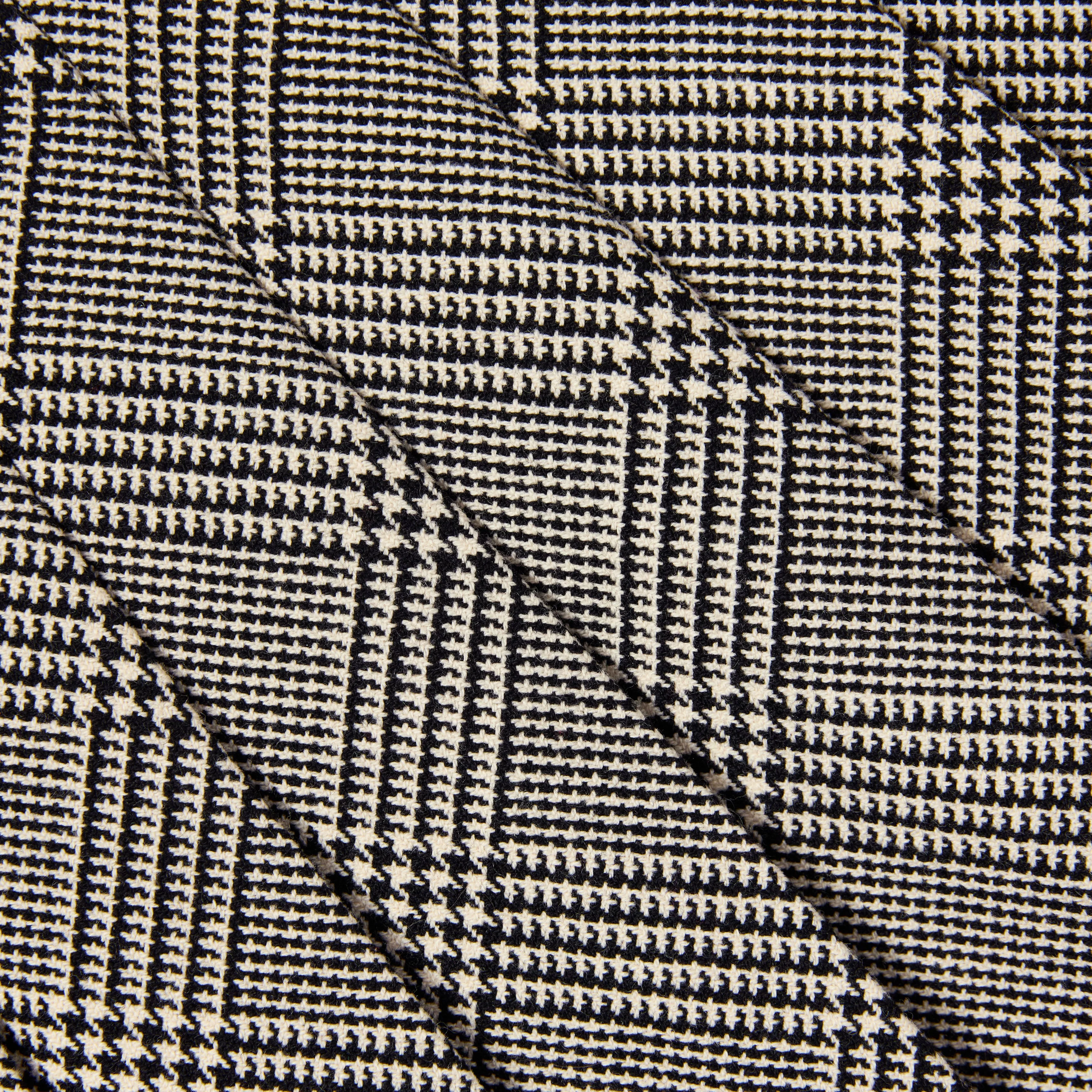 Black Check Pleated Skirt - Image 3