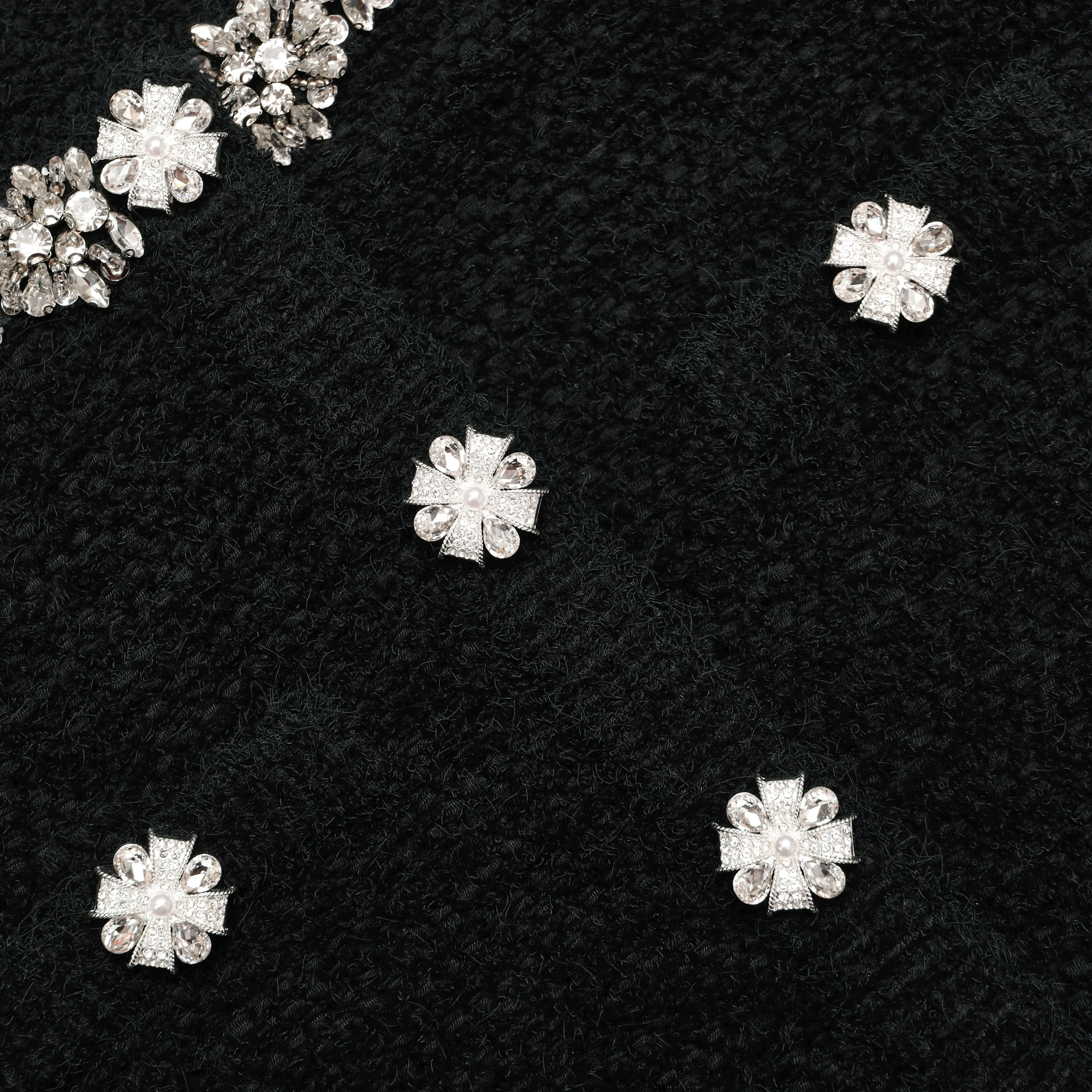Black Crystal Trim Cardigan - Image 5