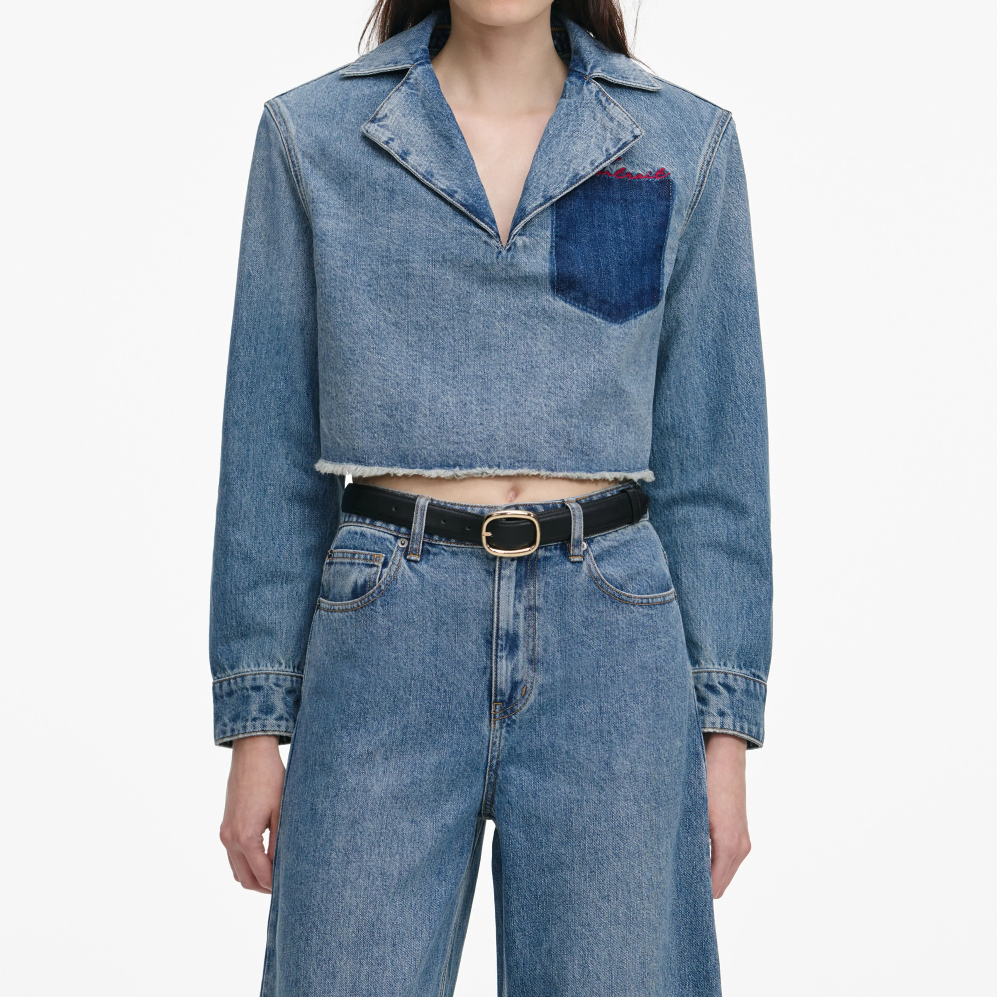 Blue Barrel Leg Jeans - Image 4