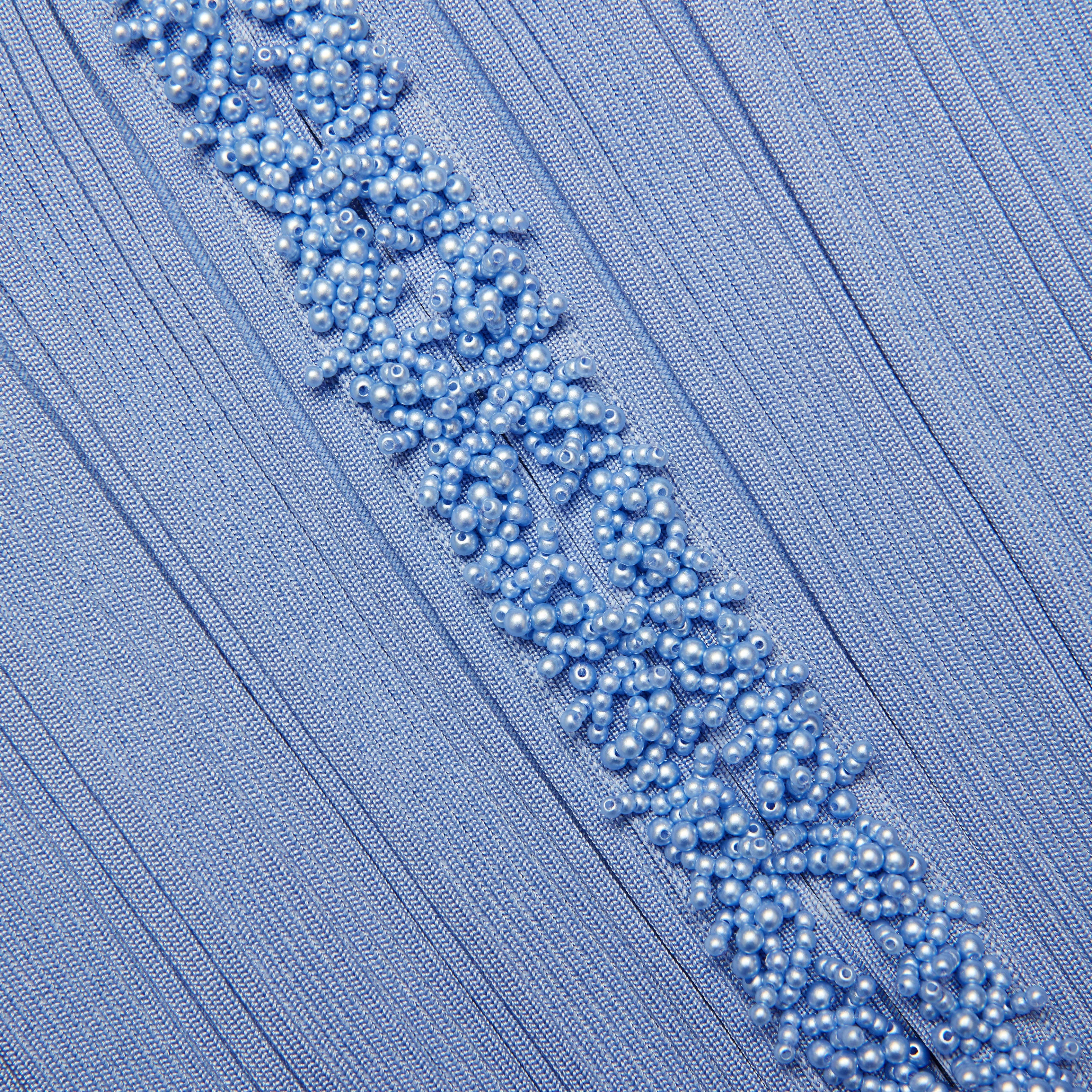 Blue Pearl Trim Cardigan - Image 5