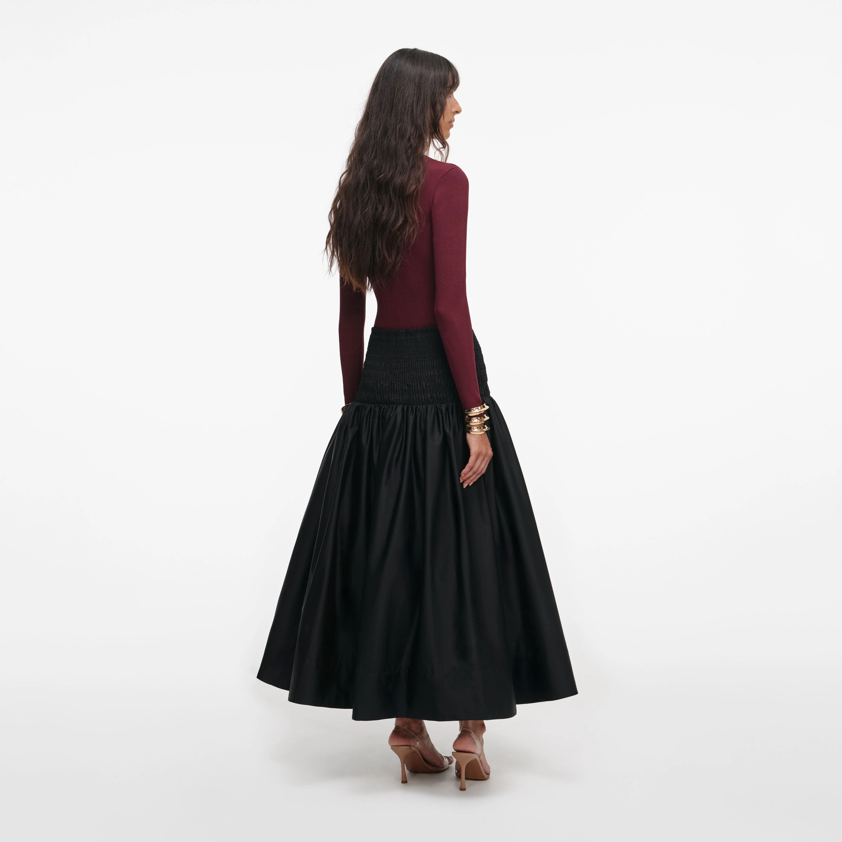 Burgundy Keyhole Knit Top - Image 3