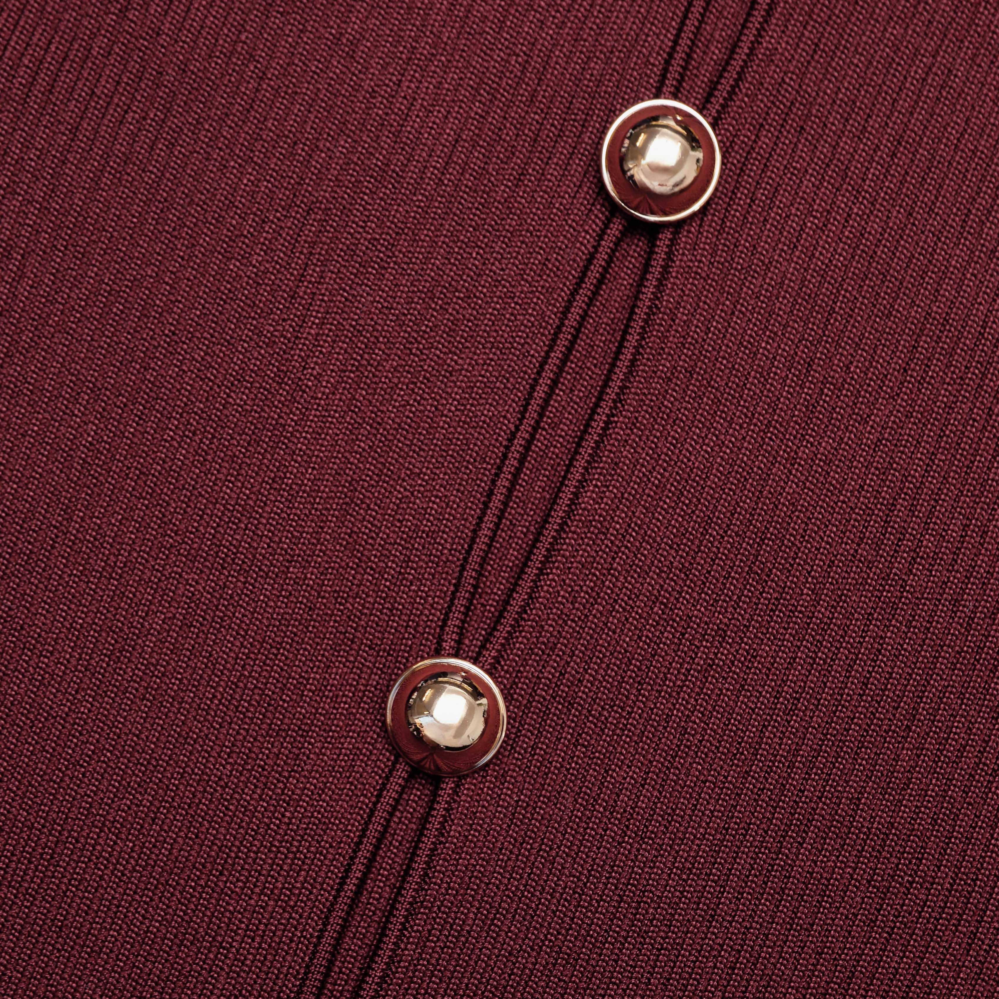 Burgundy Keyhole Knit Top - Image 5