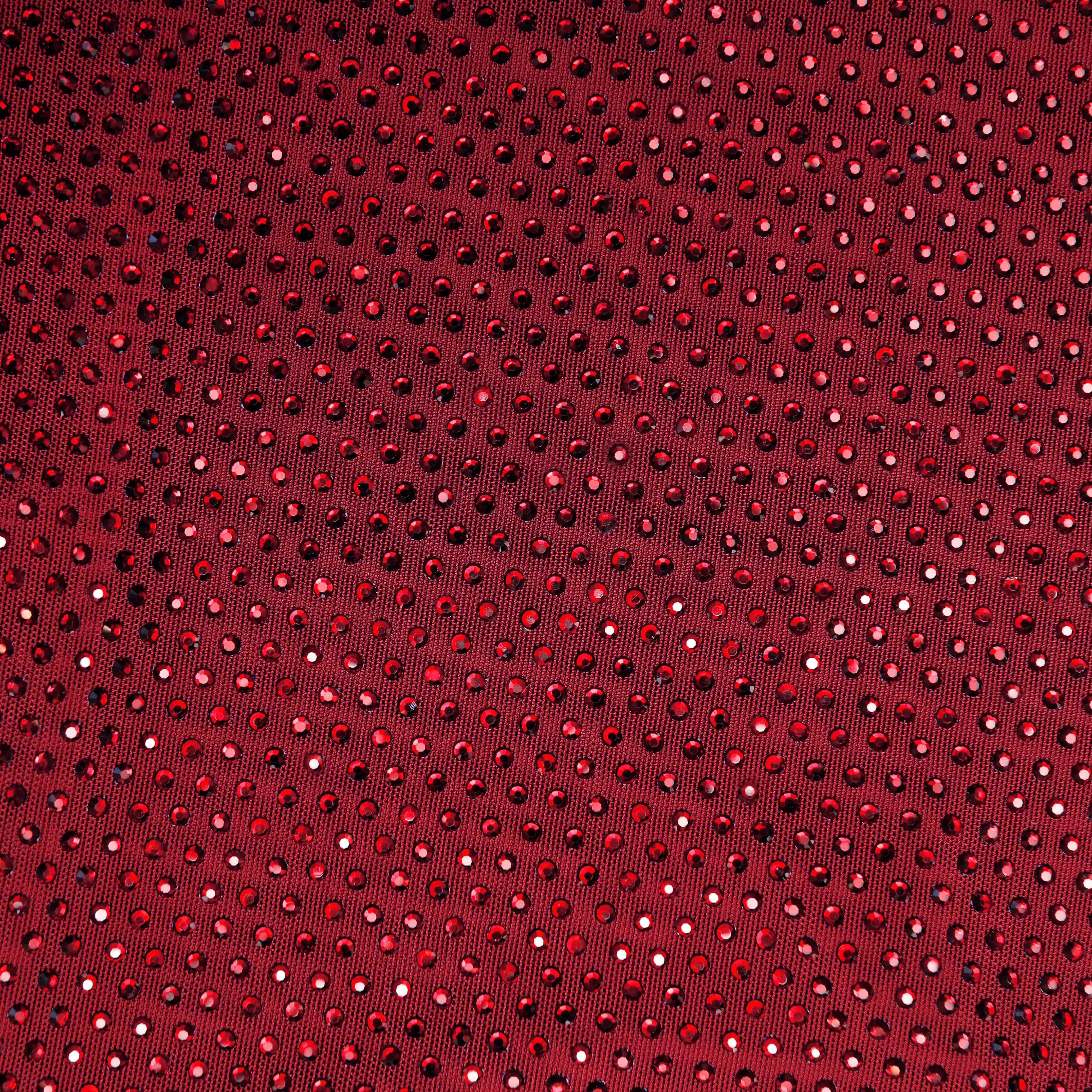 Burgundy Rhinestone Drape Top - Image 5
