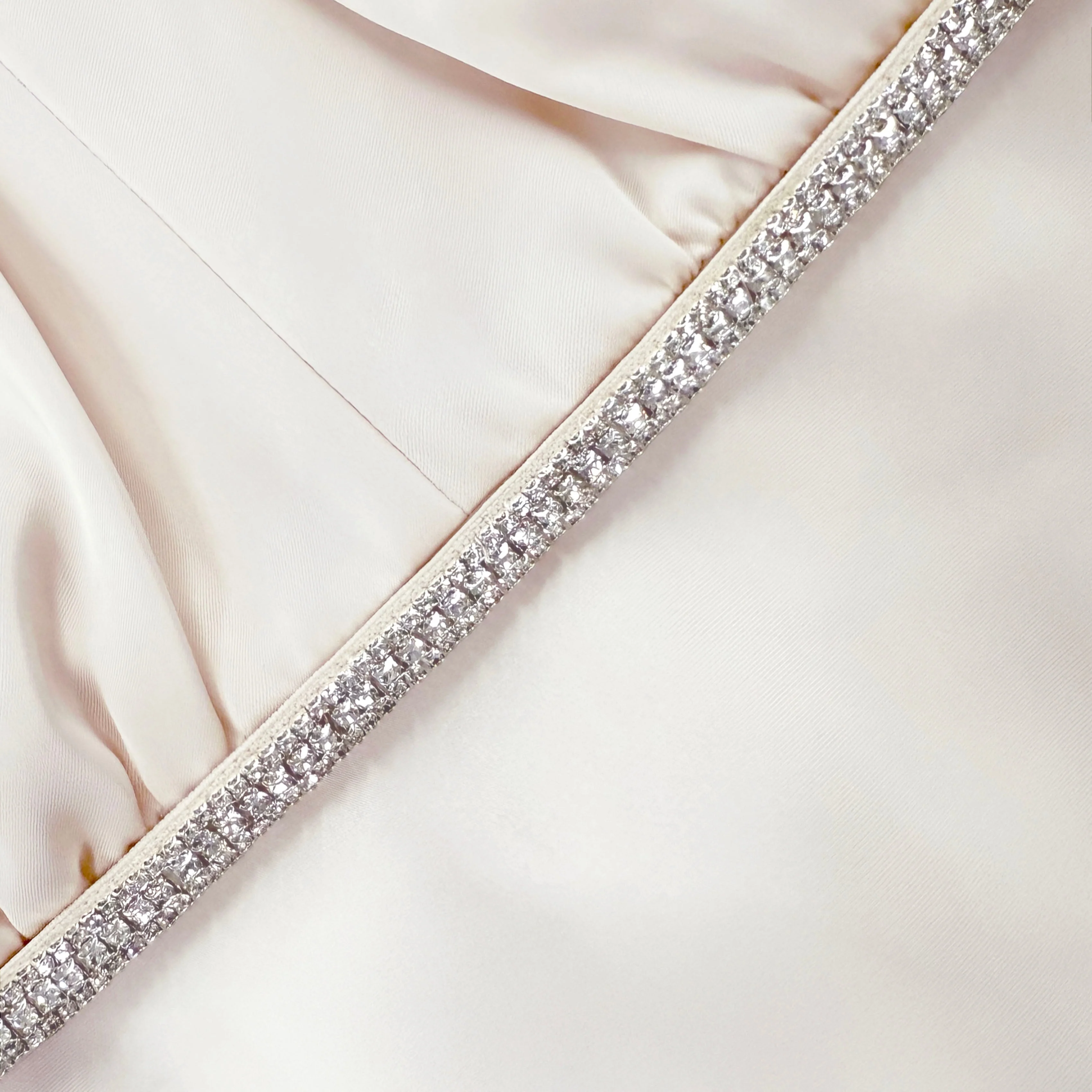 Champagne Satin Maxi Dress - Image 5