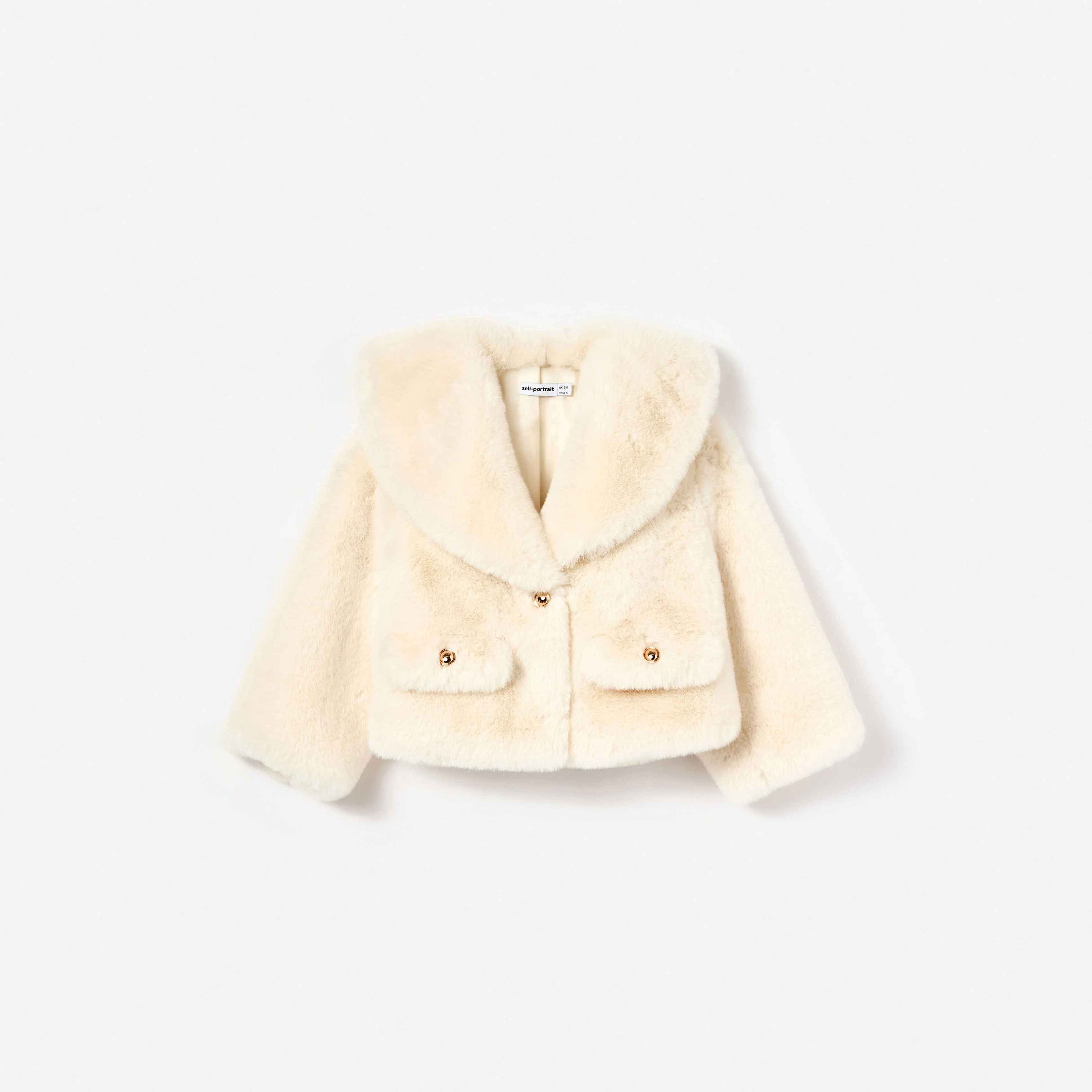Cream Faux Fur Jacket