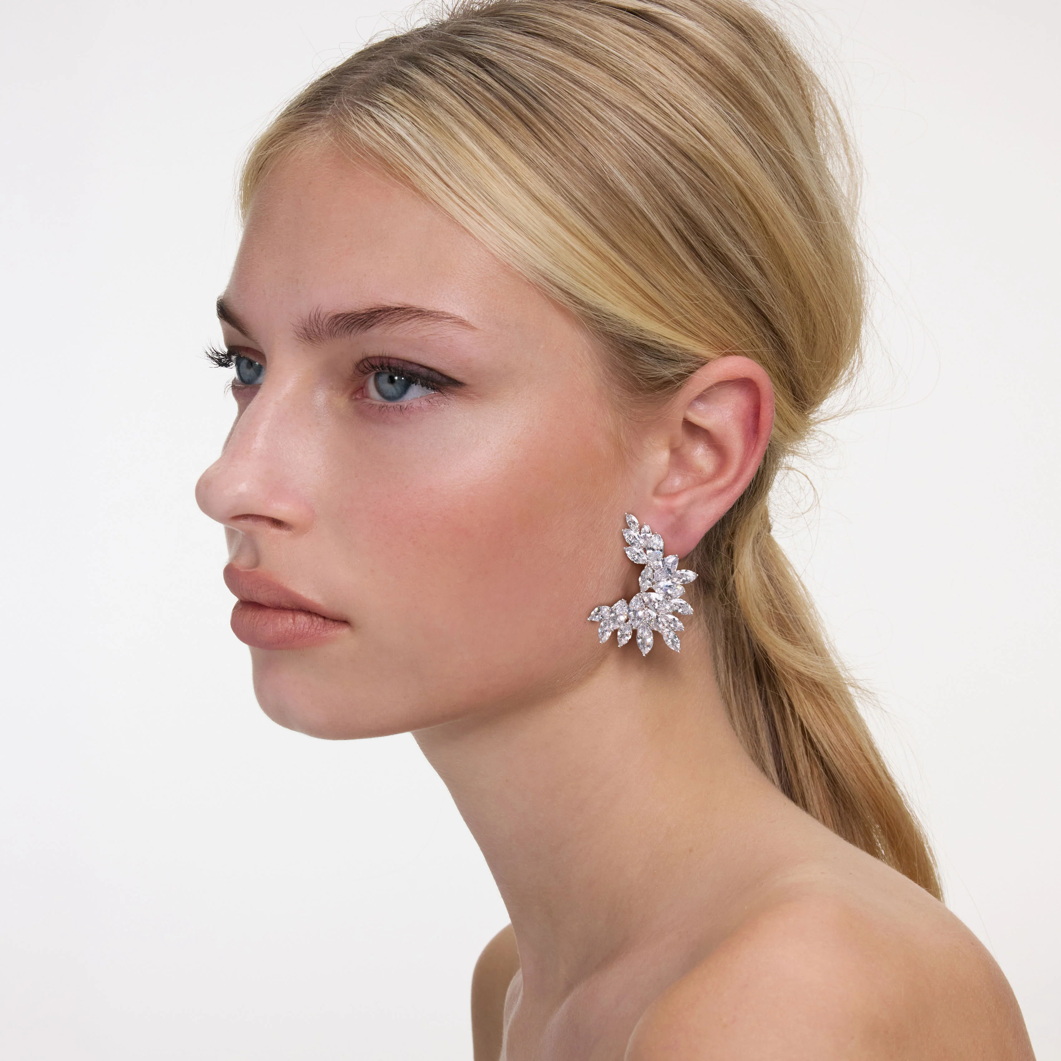 Crystal Cuff Earrings - Image 2