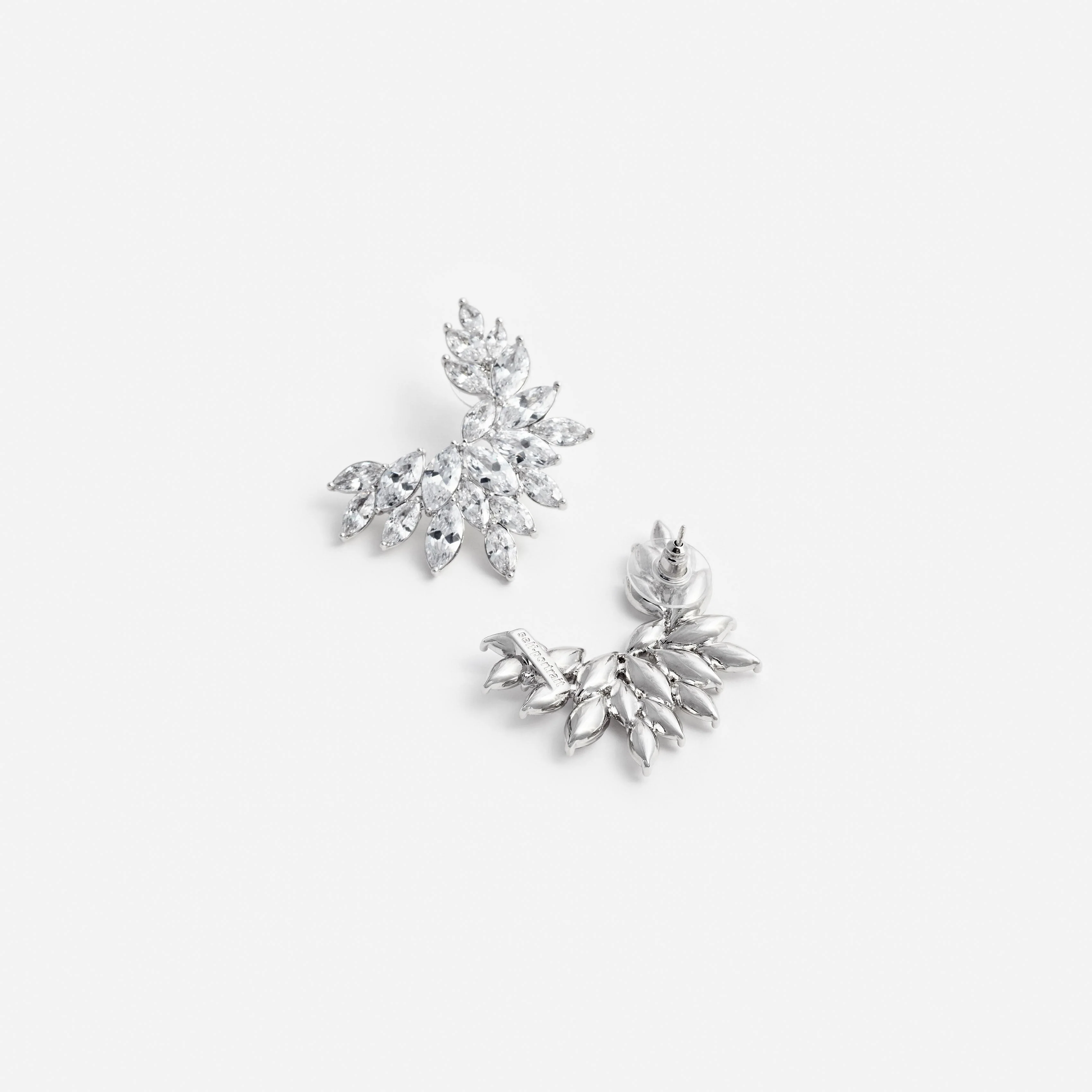 Crystal Cuff Earrings - Image 3