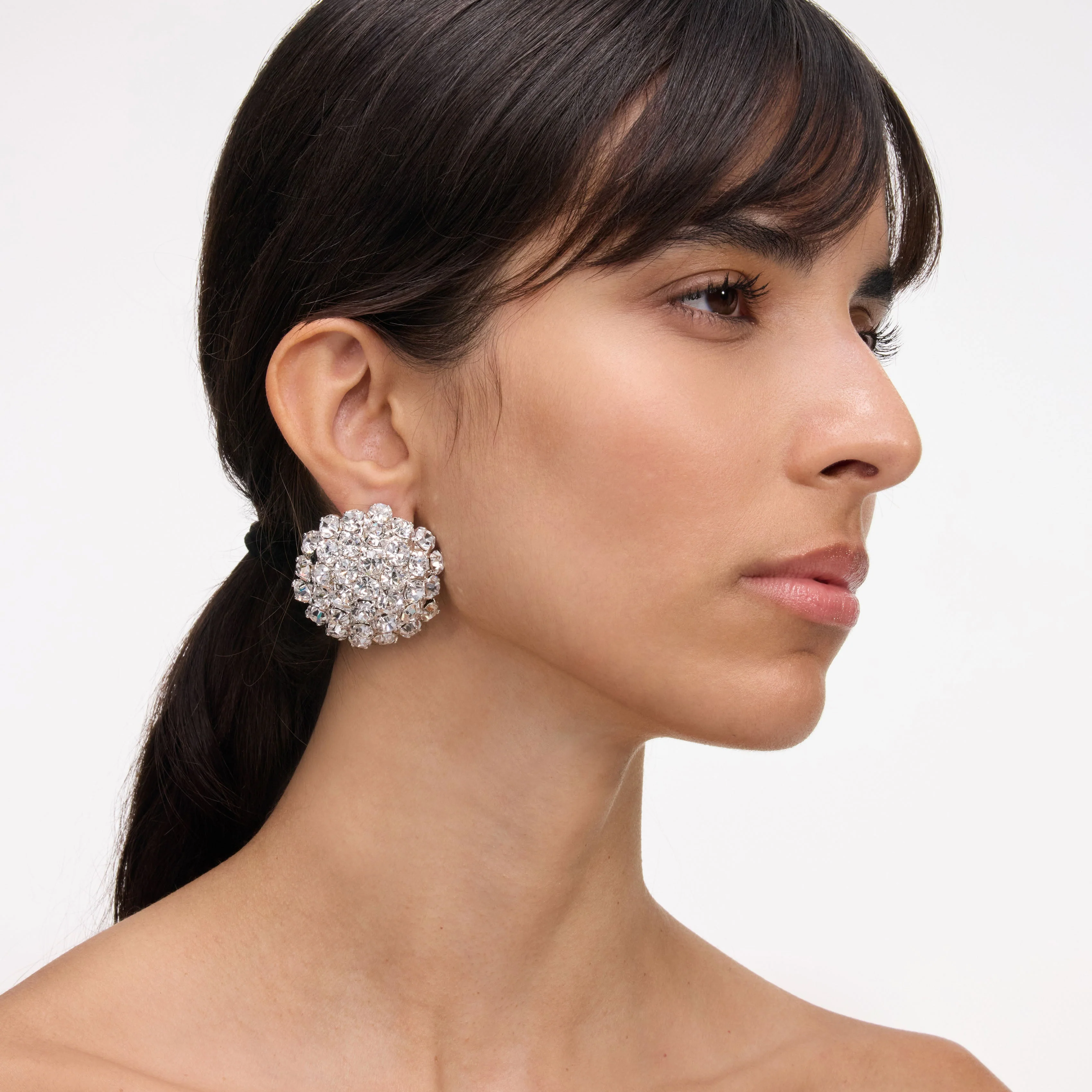 Crystal Flower Earrings - Image 2