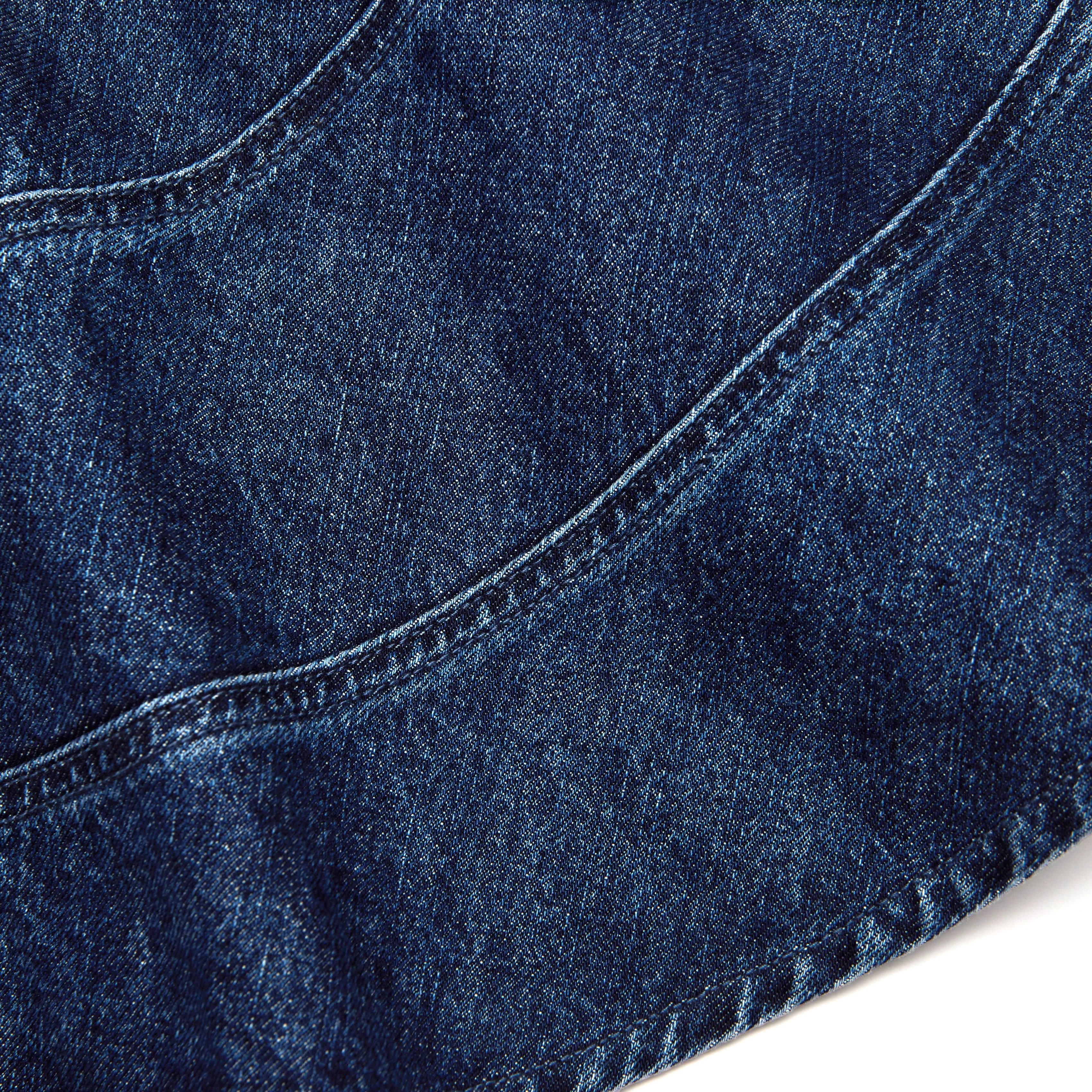 Flared Denim Mini Skirt - Image 5