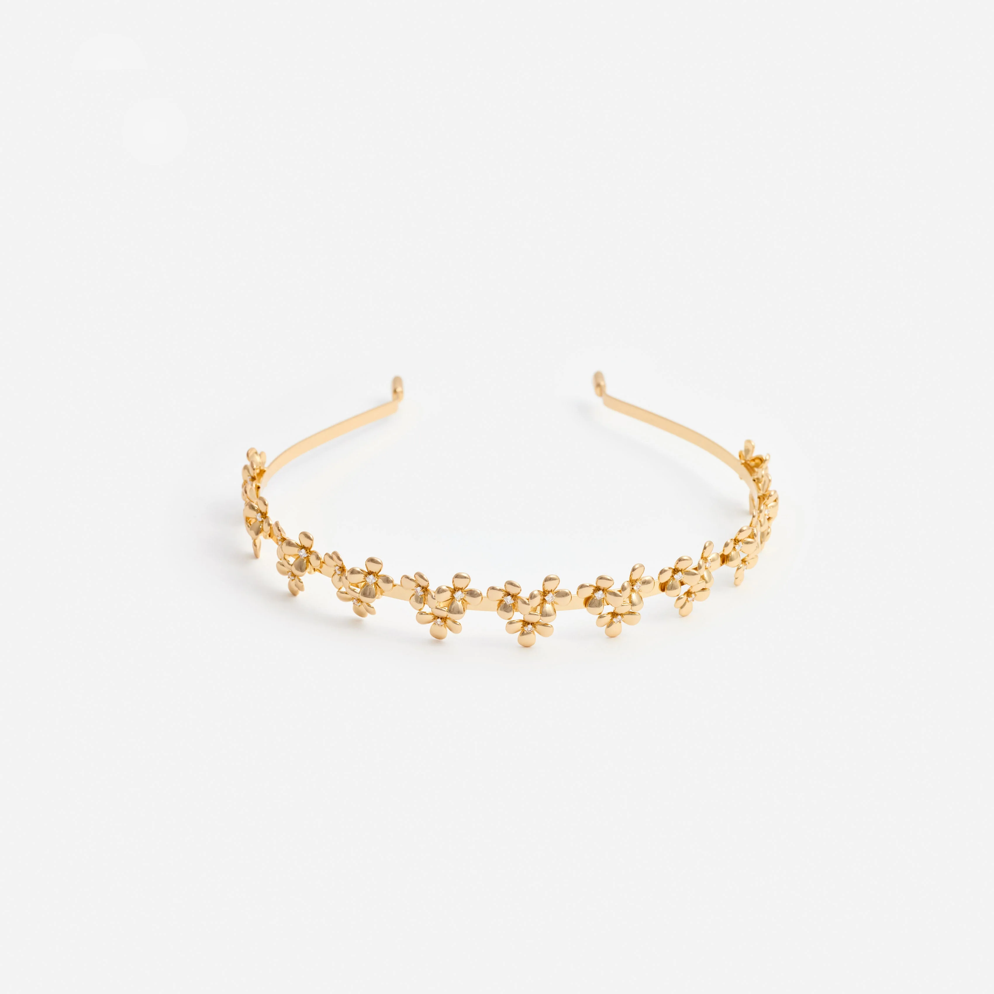 Gold Flower Cluster Headband - Image 3