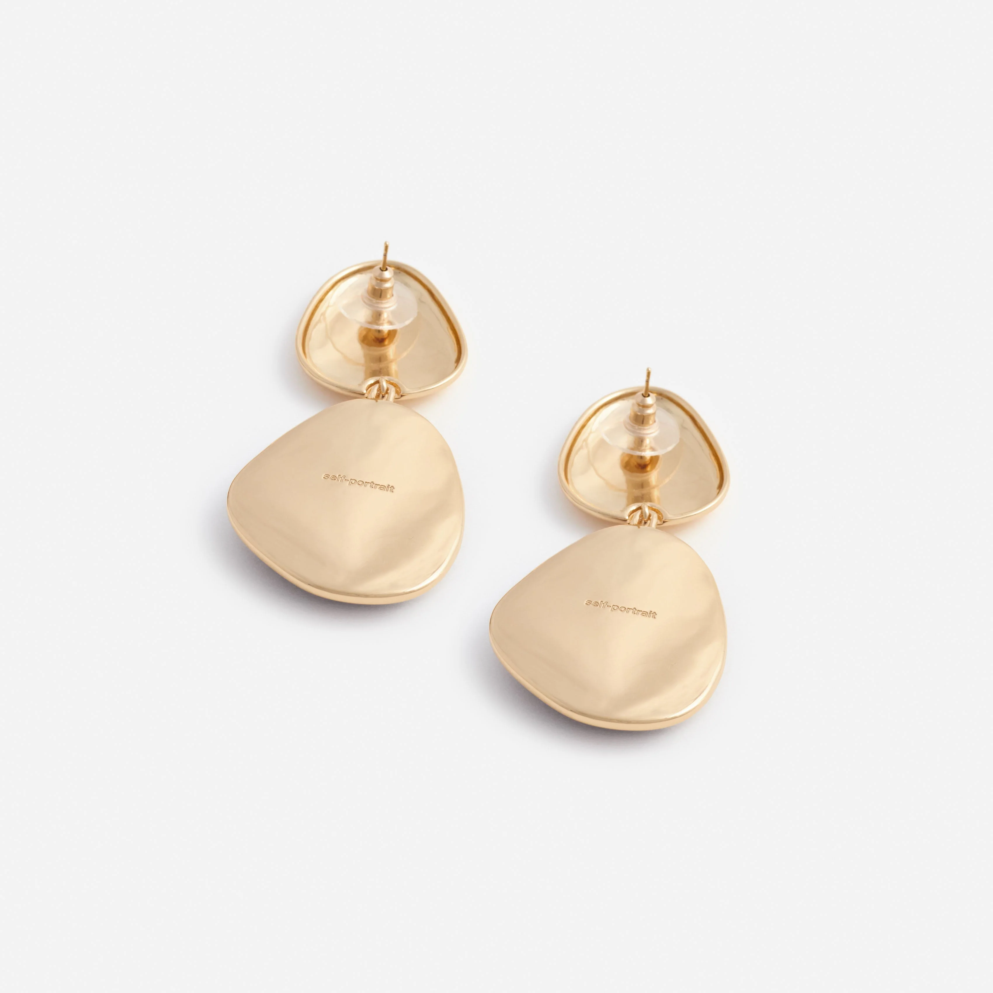 Gold Tiger Eye Tiered Earrings - Image 3