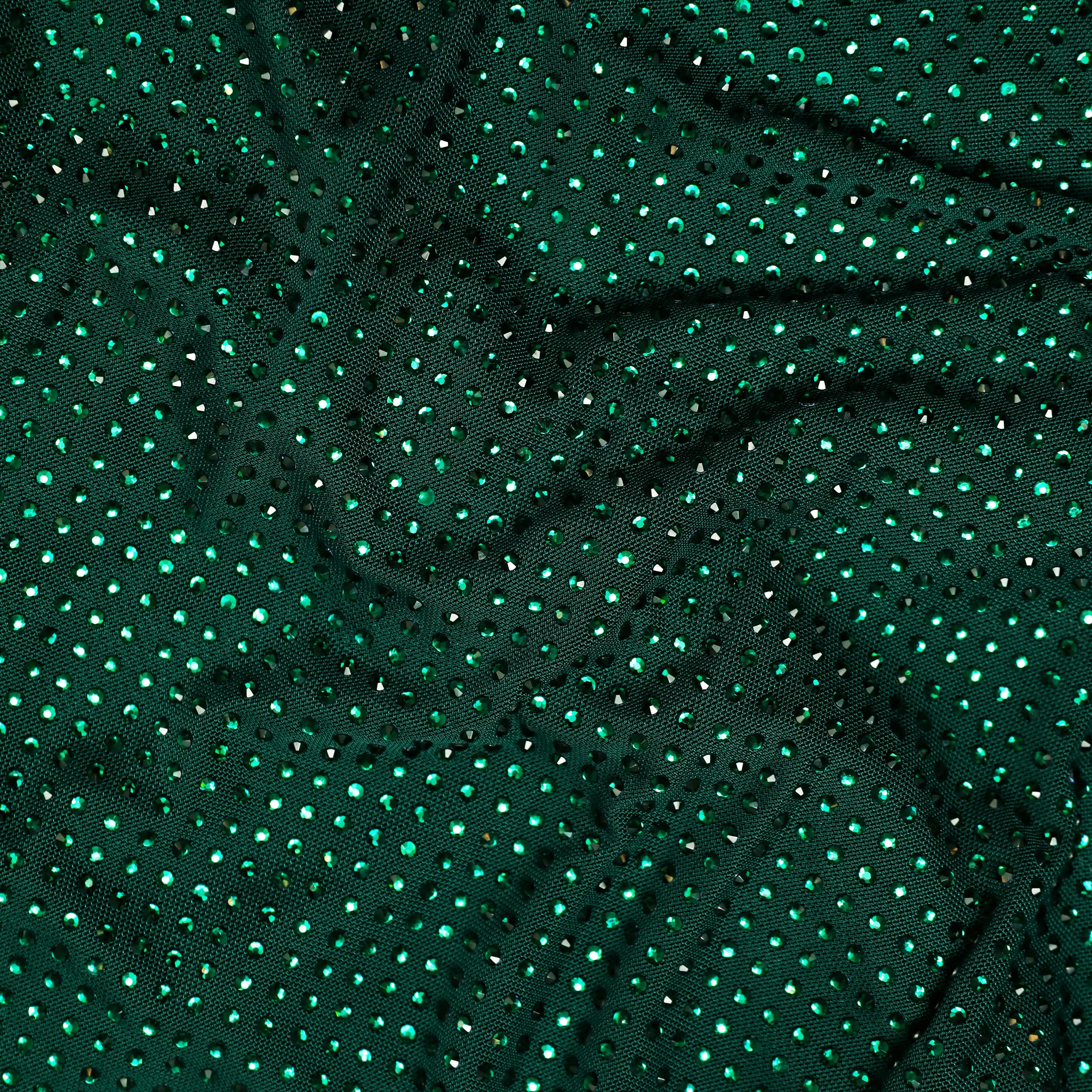 Green Rhinestone Maxi Dress - Image 5