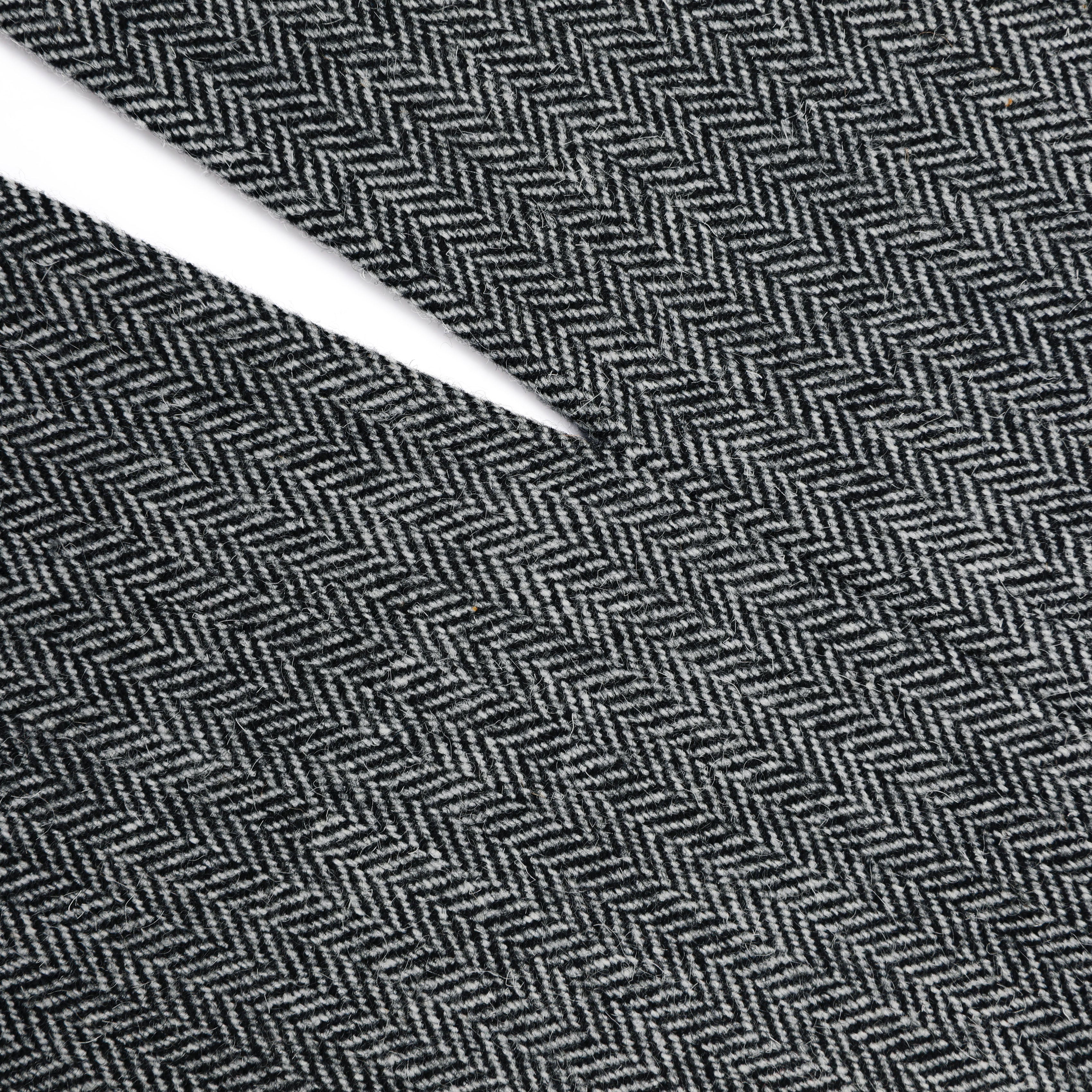 Grey Herringbone Midi Skirt - Image 5