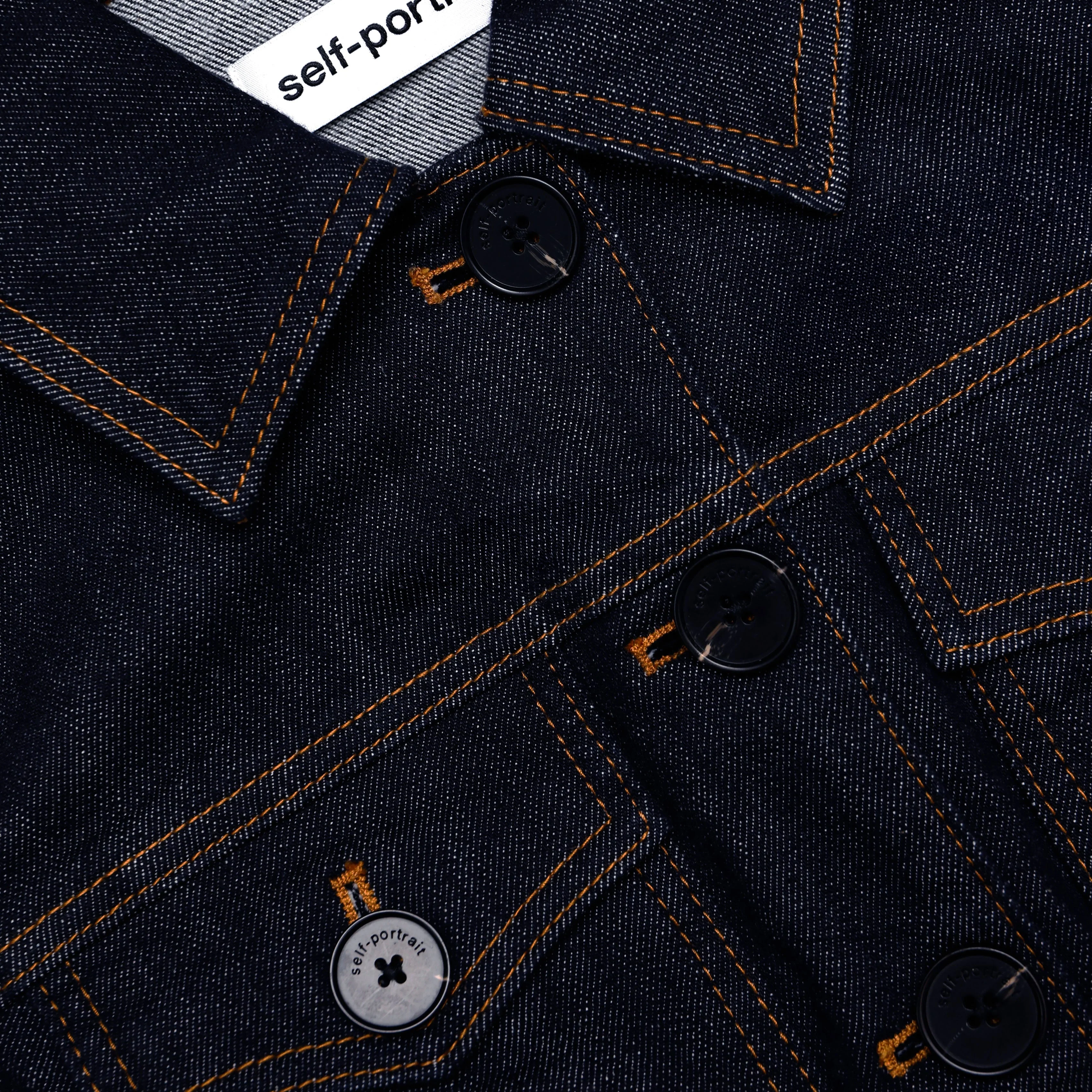 Indigo Denim Flared Mini Dress - Image 5
