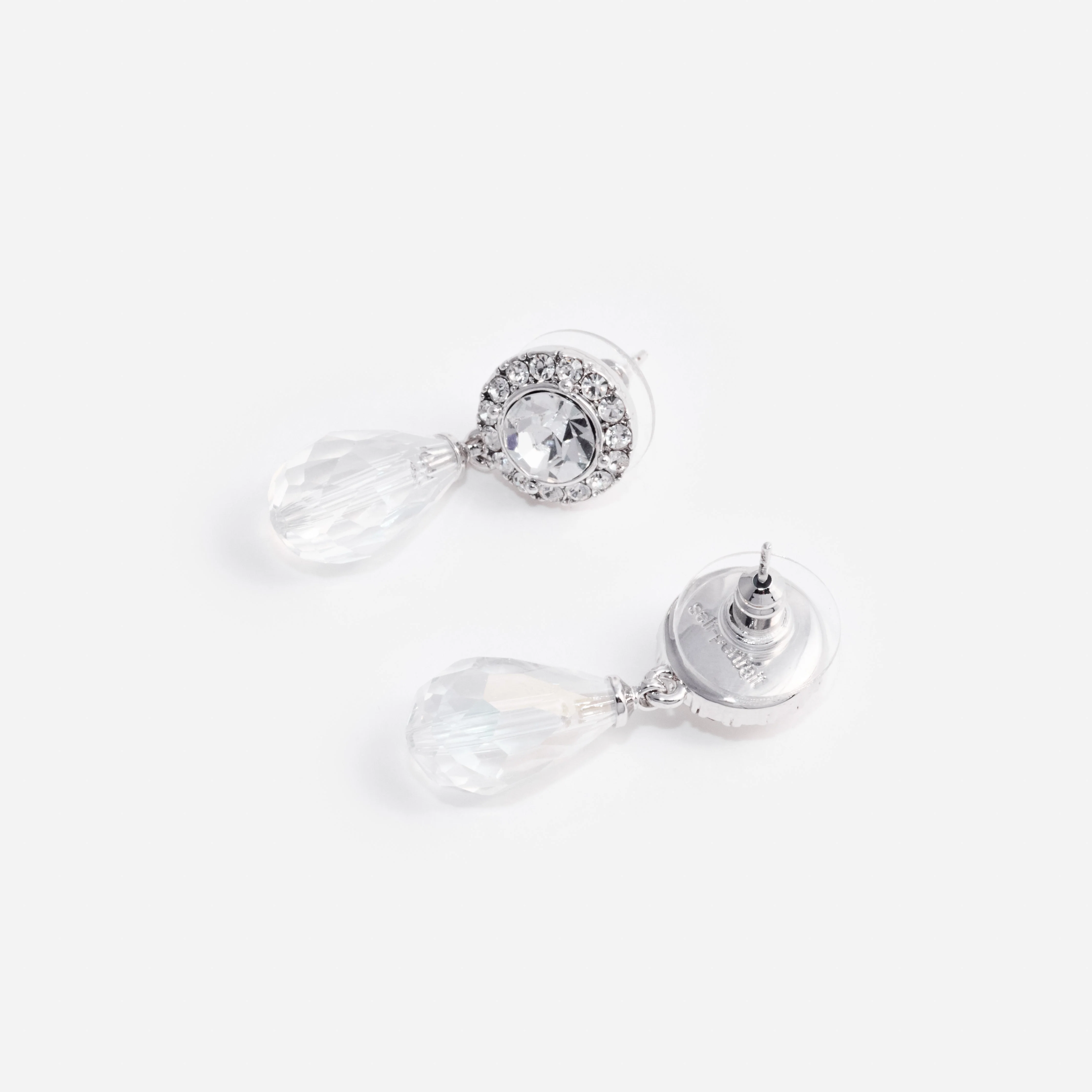 Mini Tiered Crystal Earrings - Image 2