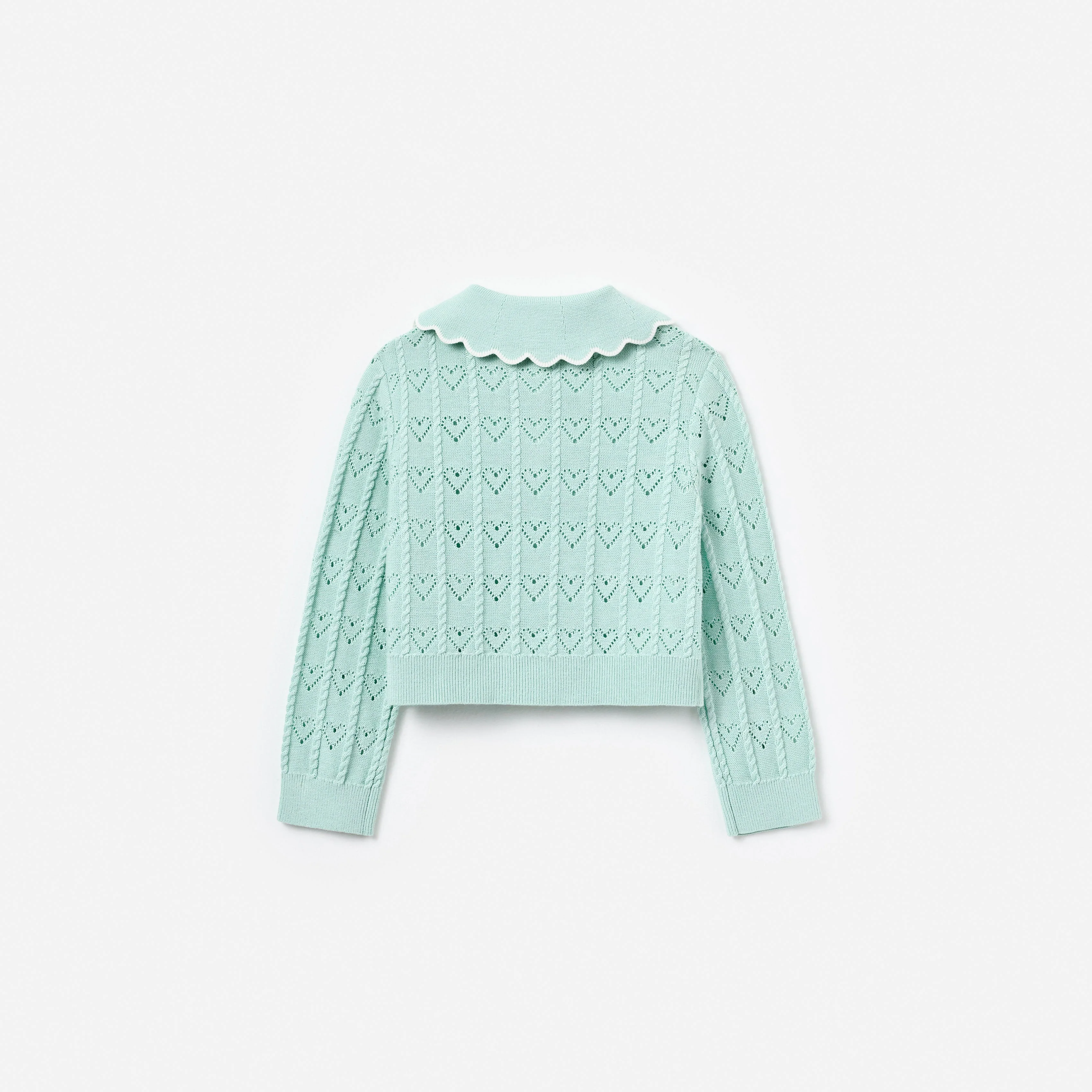 Mint Heart Knit Cardigan - Image 2