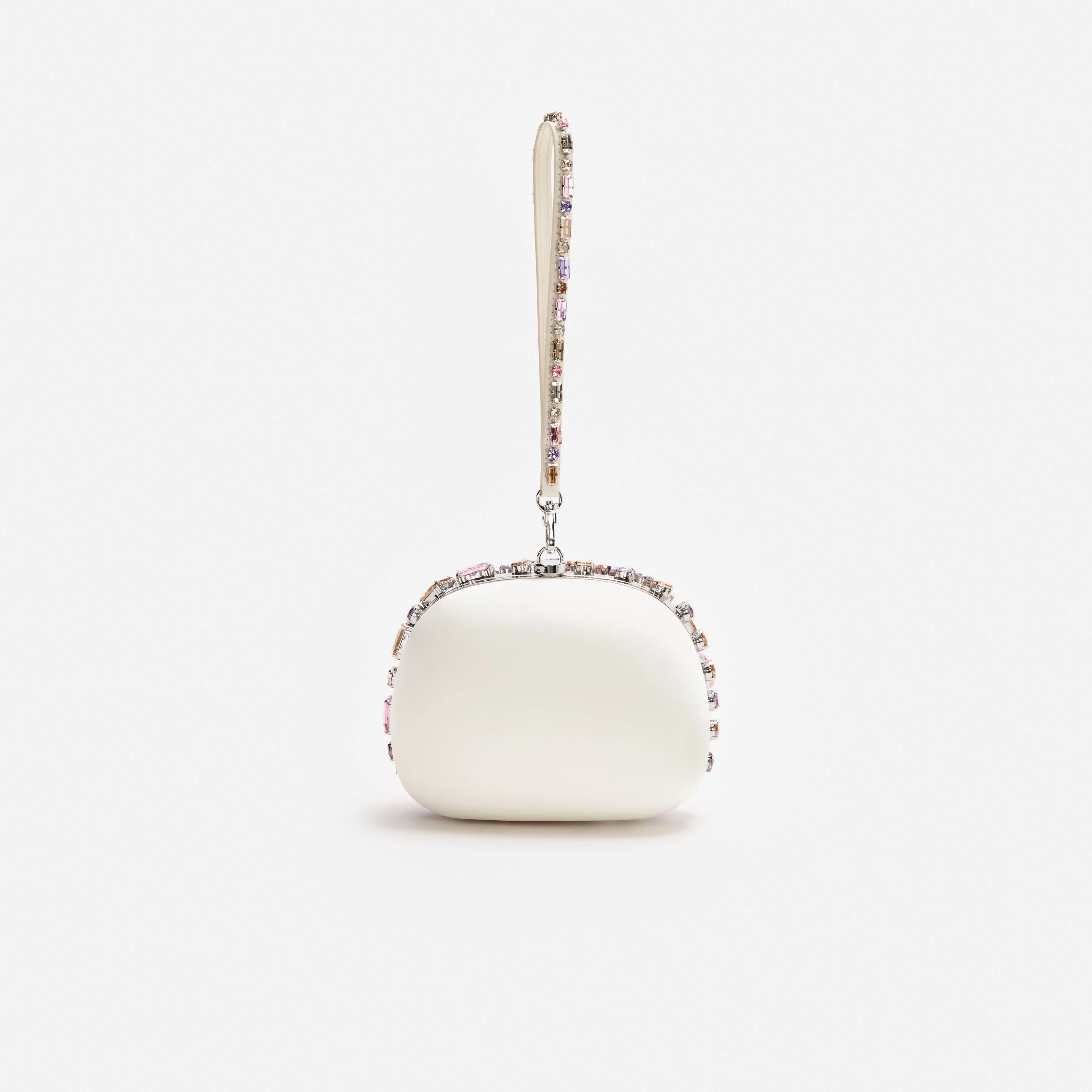Multi Crystal Embellished Top Handle Clutch Bag - Image 3