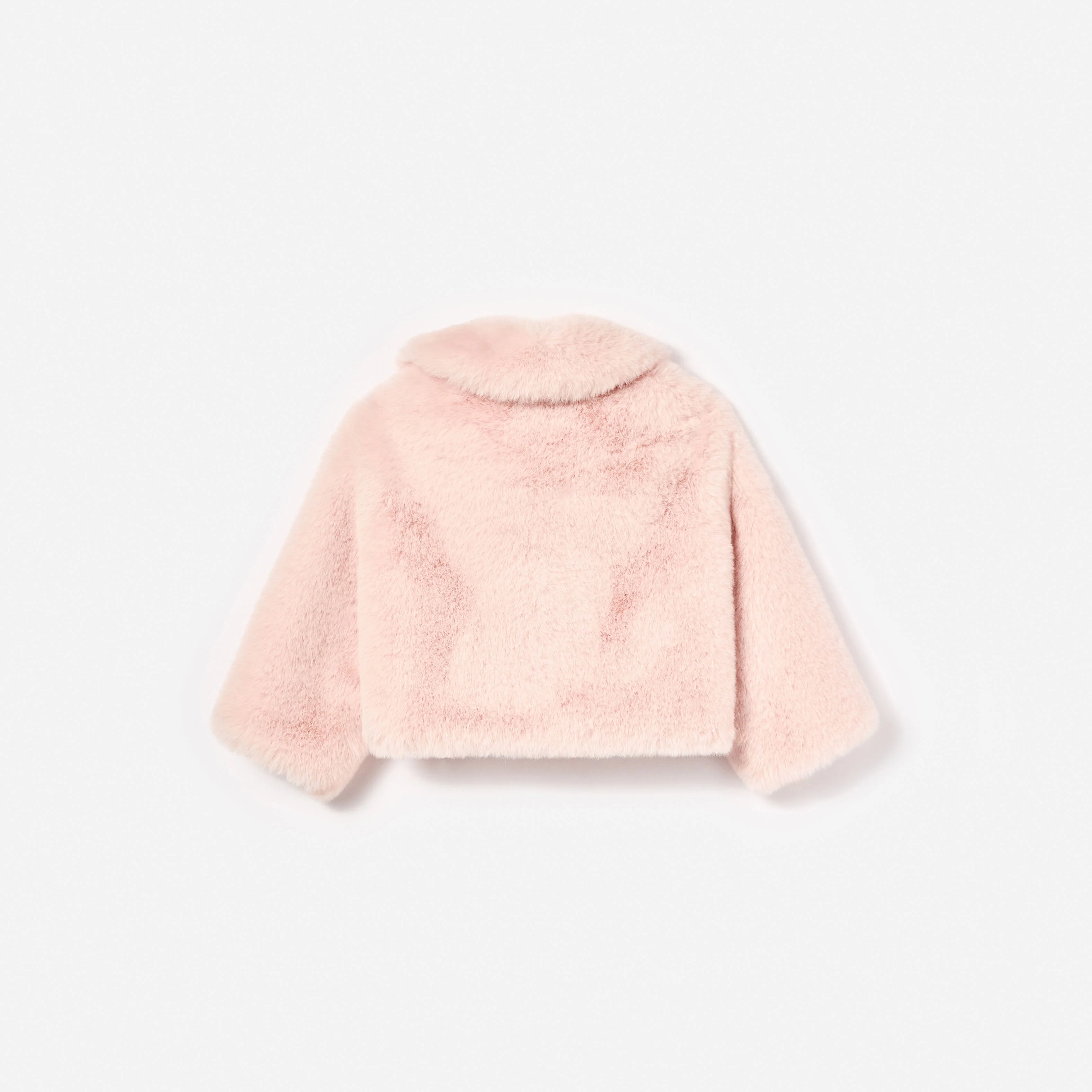 Pink Faux Fur Jacket - Image 2
