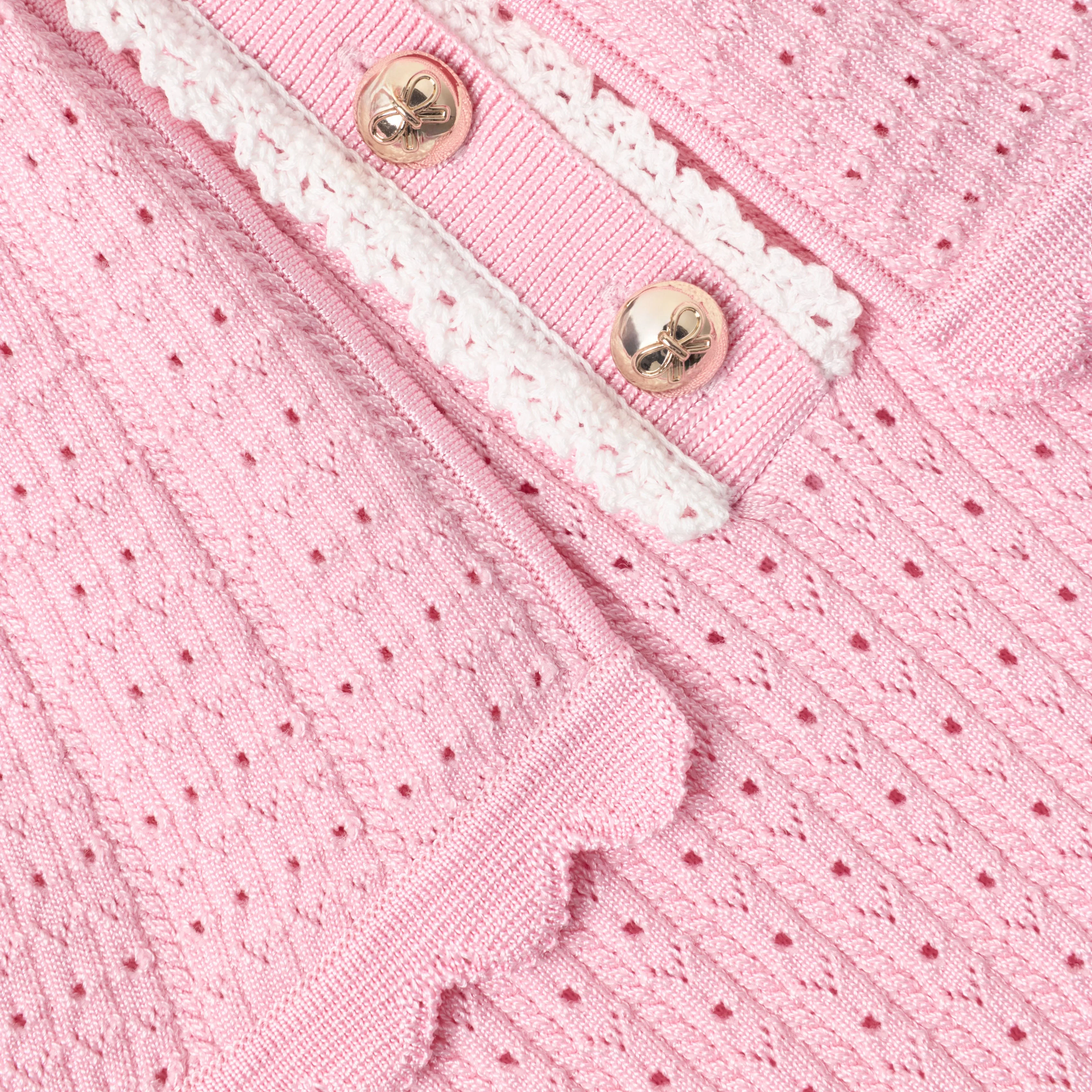 Pink Knitted Cape Dress - Image 4